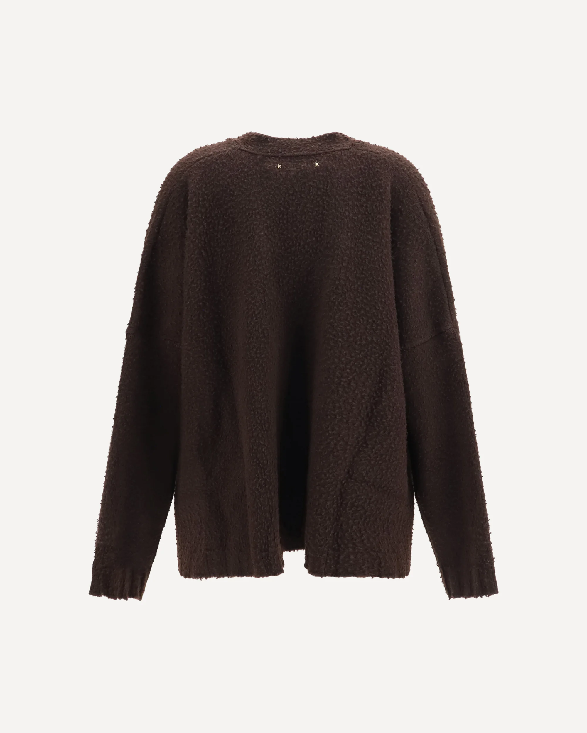 Casentino-effect wool Cardigan - BROWN | Cheap Luxury Handbags Store,