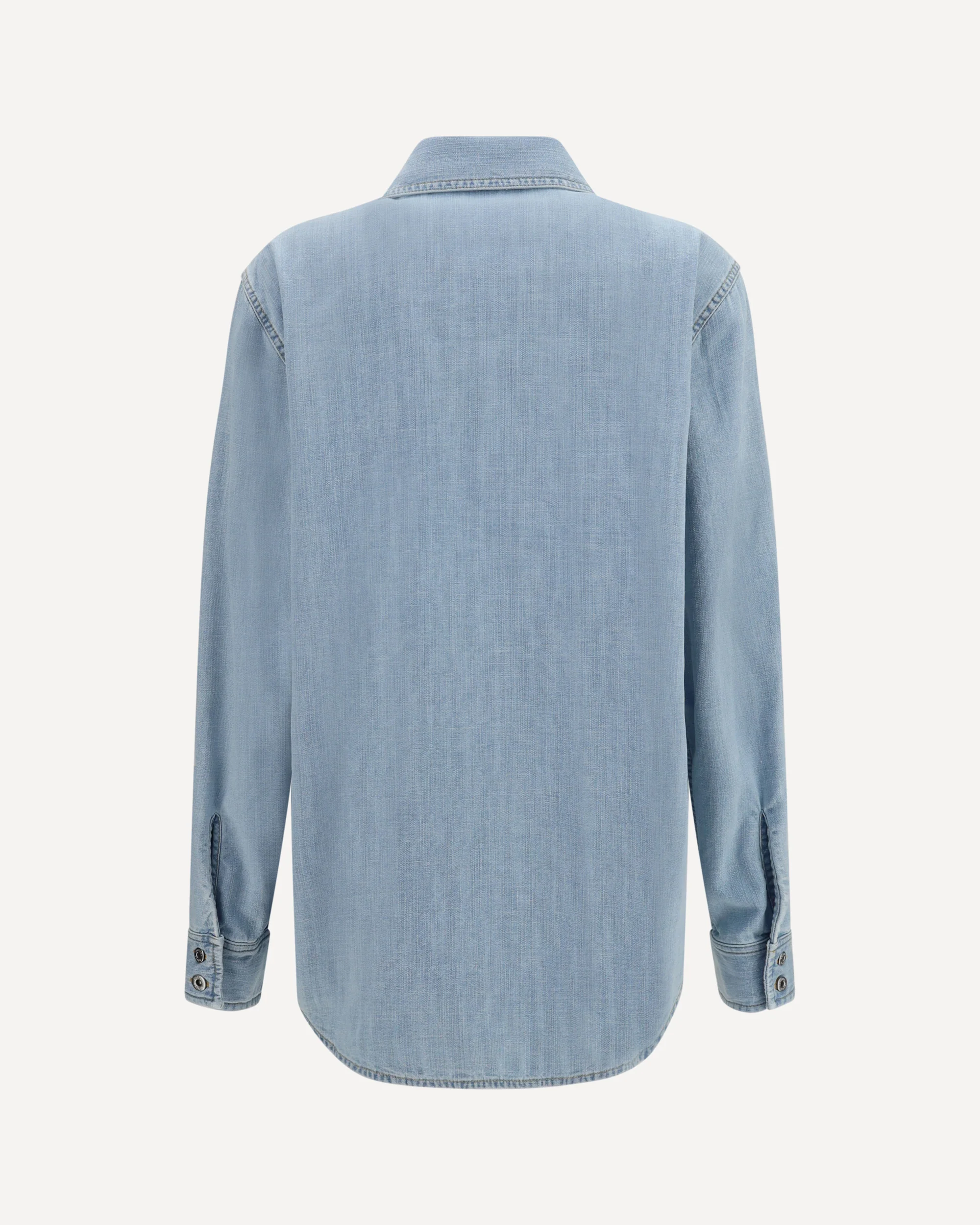 Sky Bleached oversize denim Shirt - LIGHT BLUE | Cheap Luxury Handbags Store,