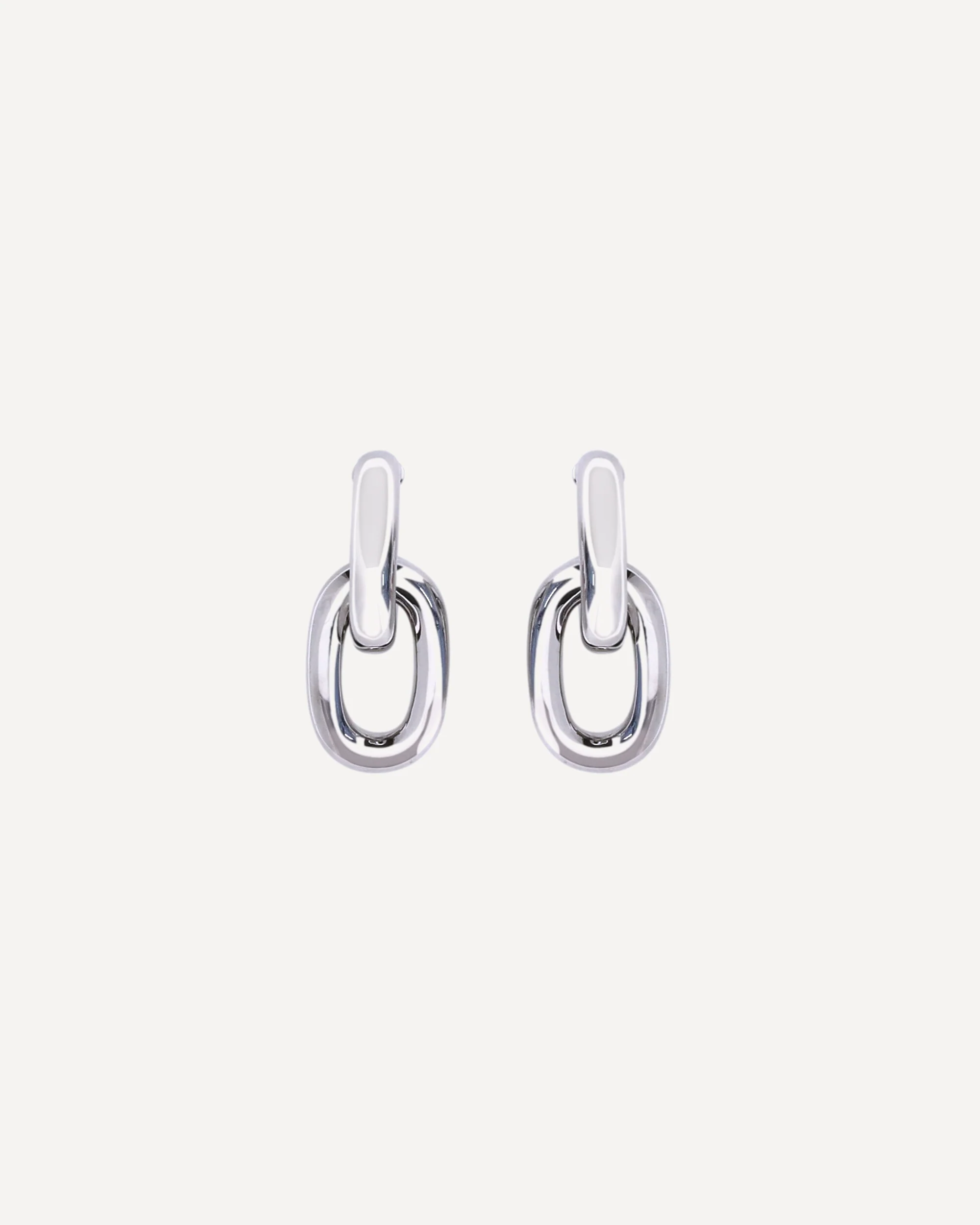 Double XL Link Earrings - SILVER | Cheap Luxury Handbags Store,