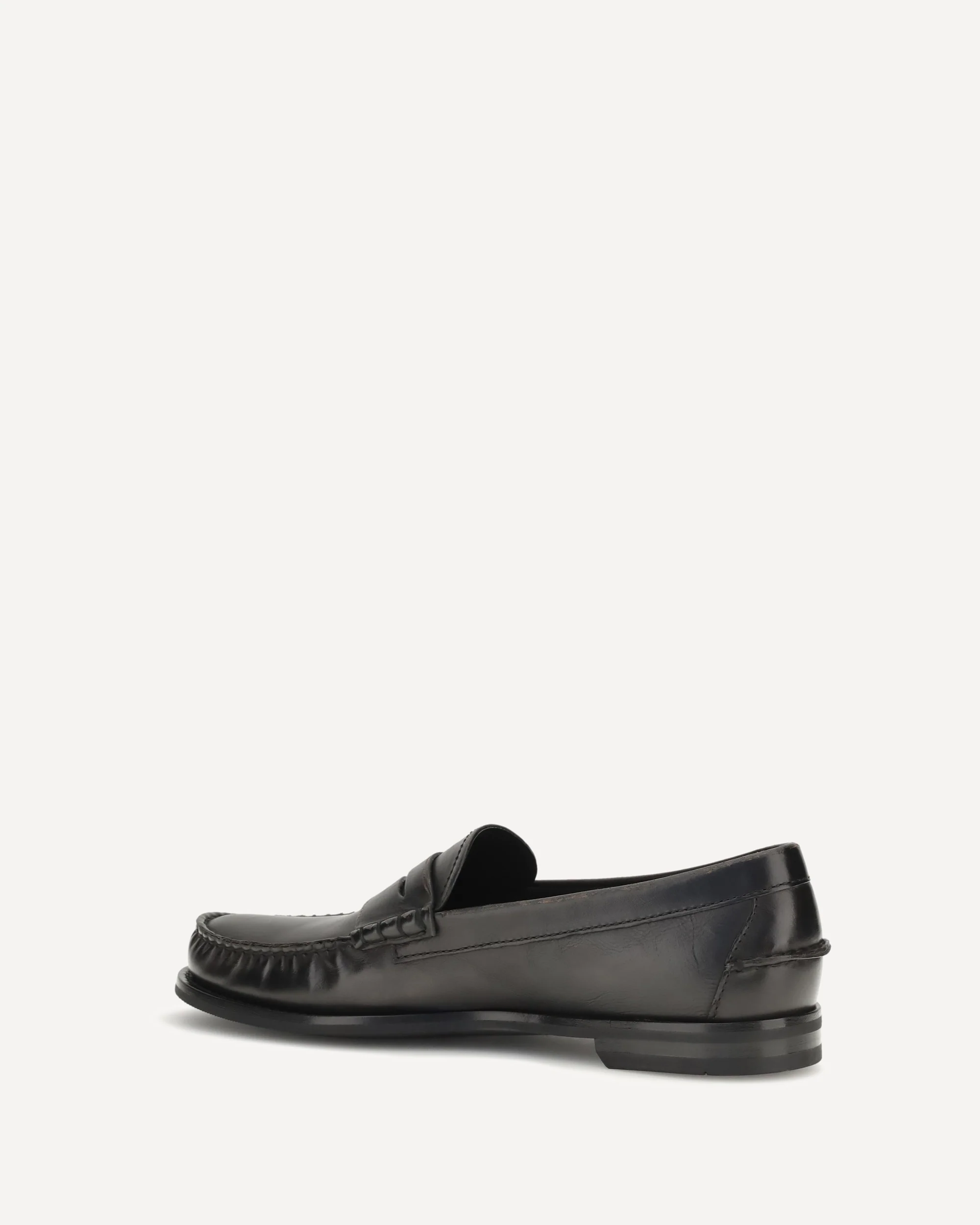 Vintage leather Loafers - BLACK | Cheap Luxury Handbags Store,