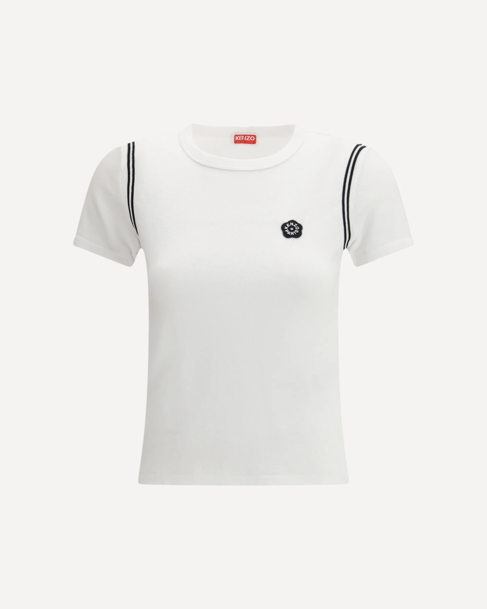 Cotton Boke Flower 2.0 embroidered T-shirt - WHITE | Cheap Luxury Handbags Store,