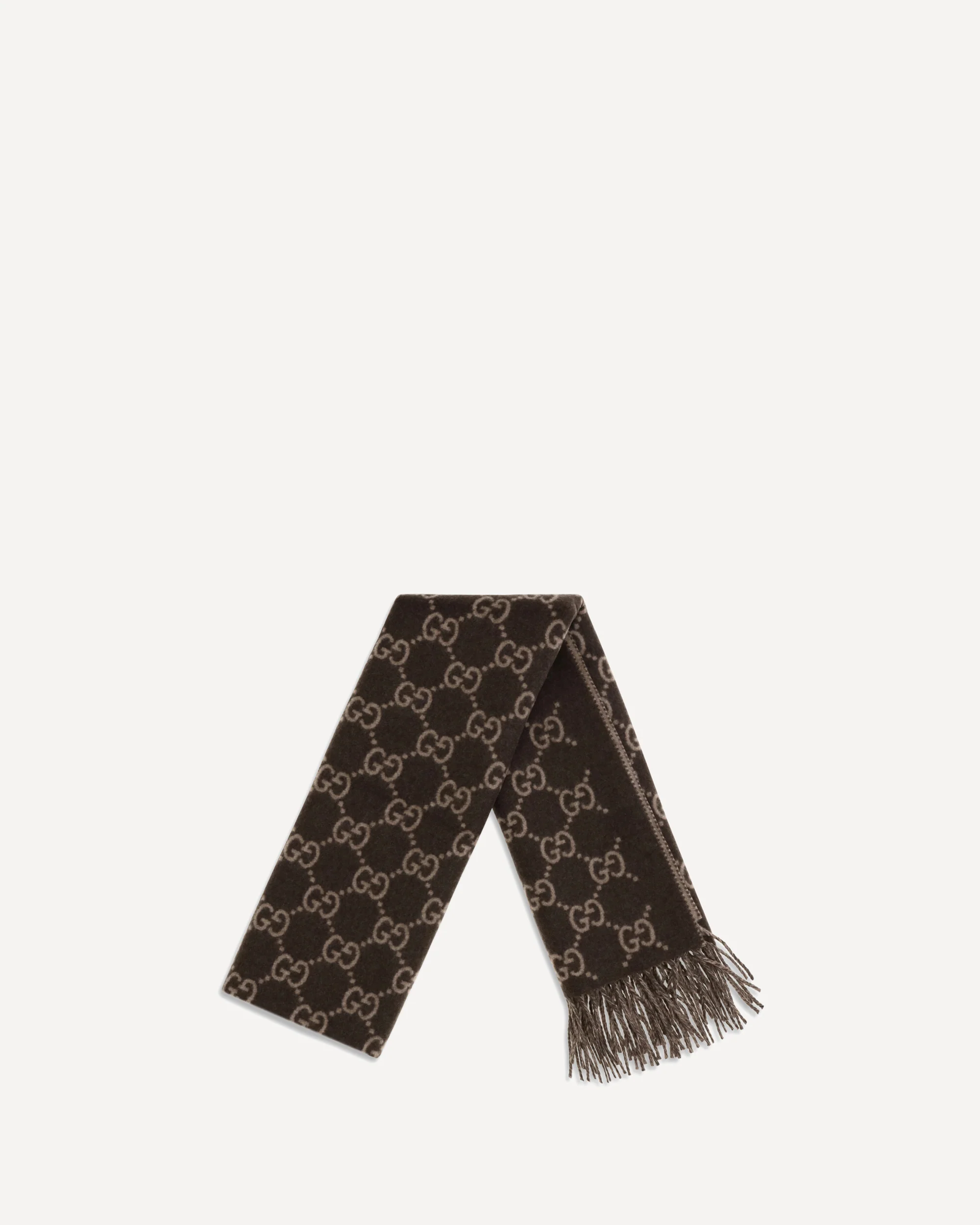 GG cashmere Scarf - BROWN | Cheap Luxury Handbags Store,