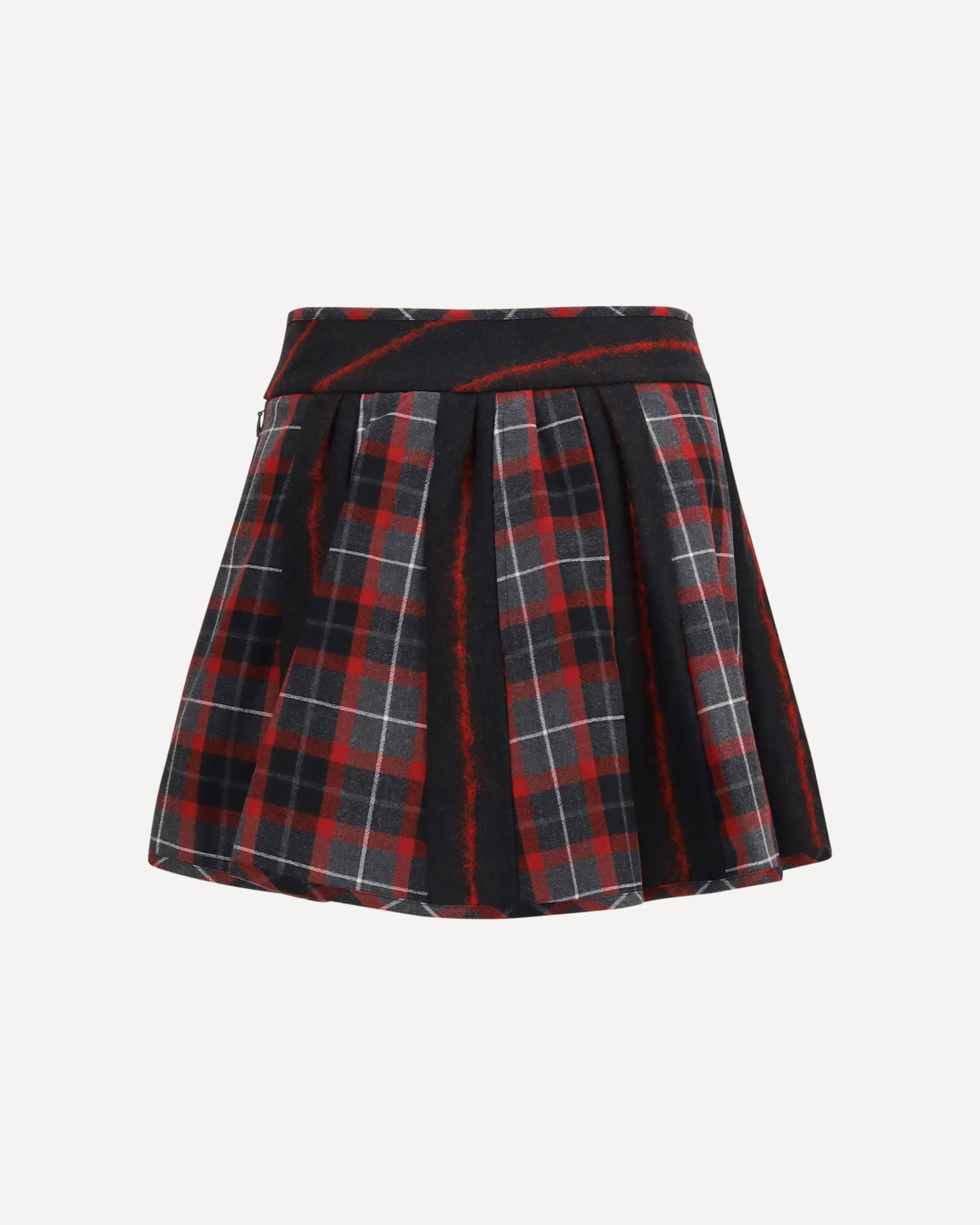 Bell virgin wool mini Skirt - RED | Cheap Luxury Handbags Store,
