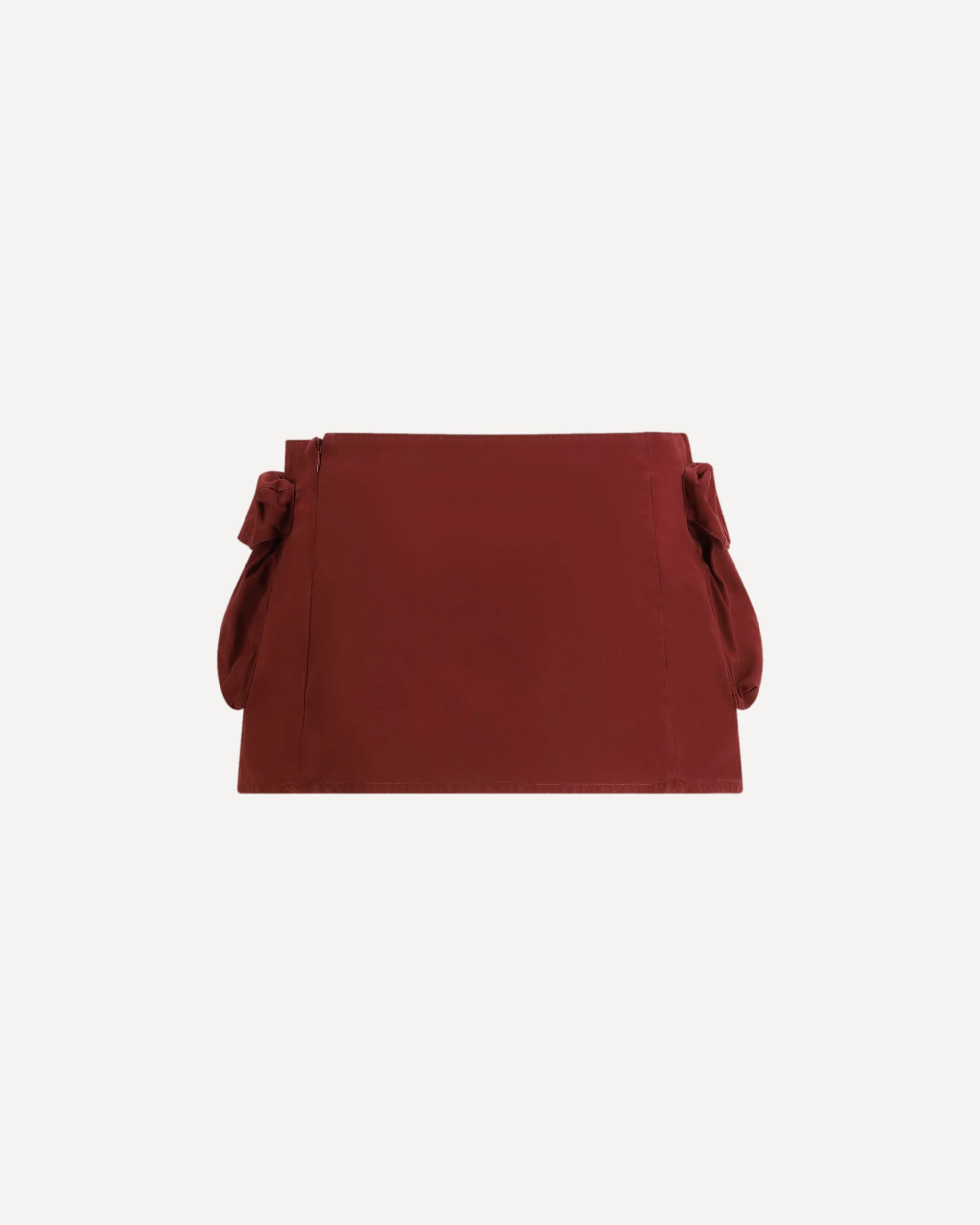 Cotton mini Skirt - BORDEAUX | Cheap Luxury Handbags Store,