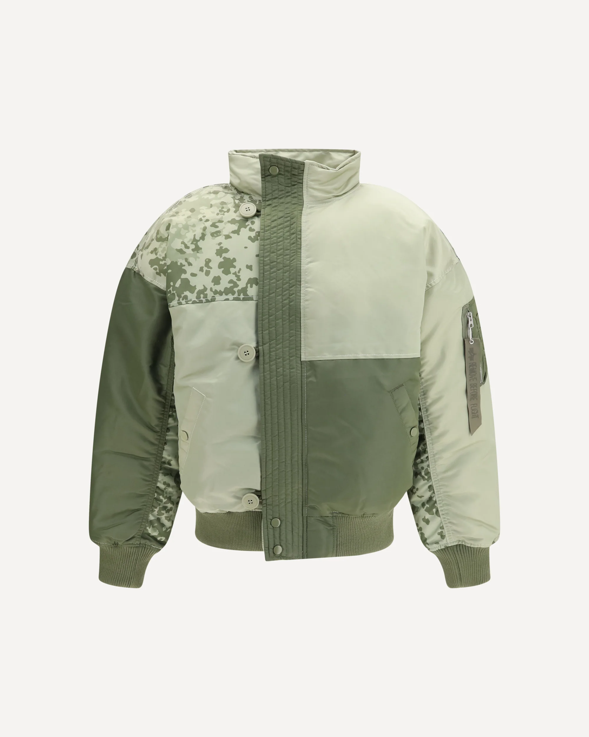 N-2B Colorblock MOD Bomber Jacket - GREEN | Cheap Luxury Handbags Store,
