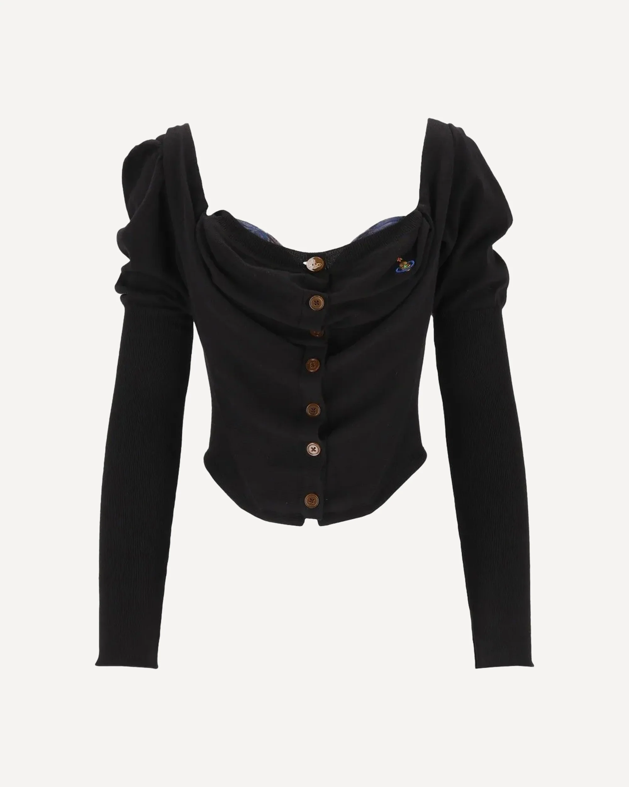 Bea Corset Cardigan - BLACK | Cheap Luxury Handbags Store,
