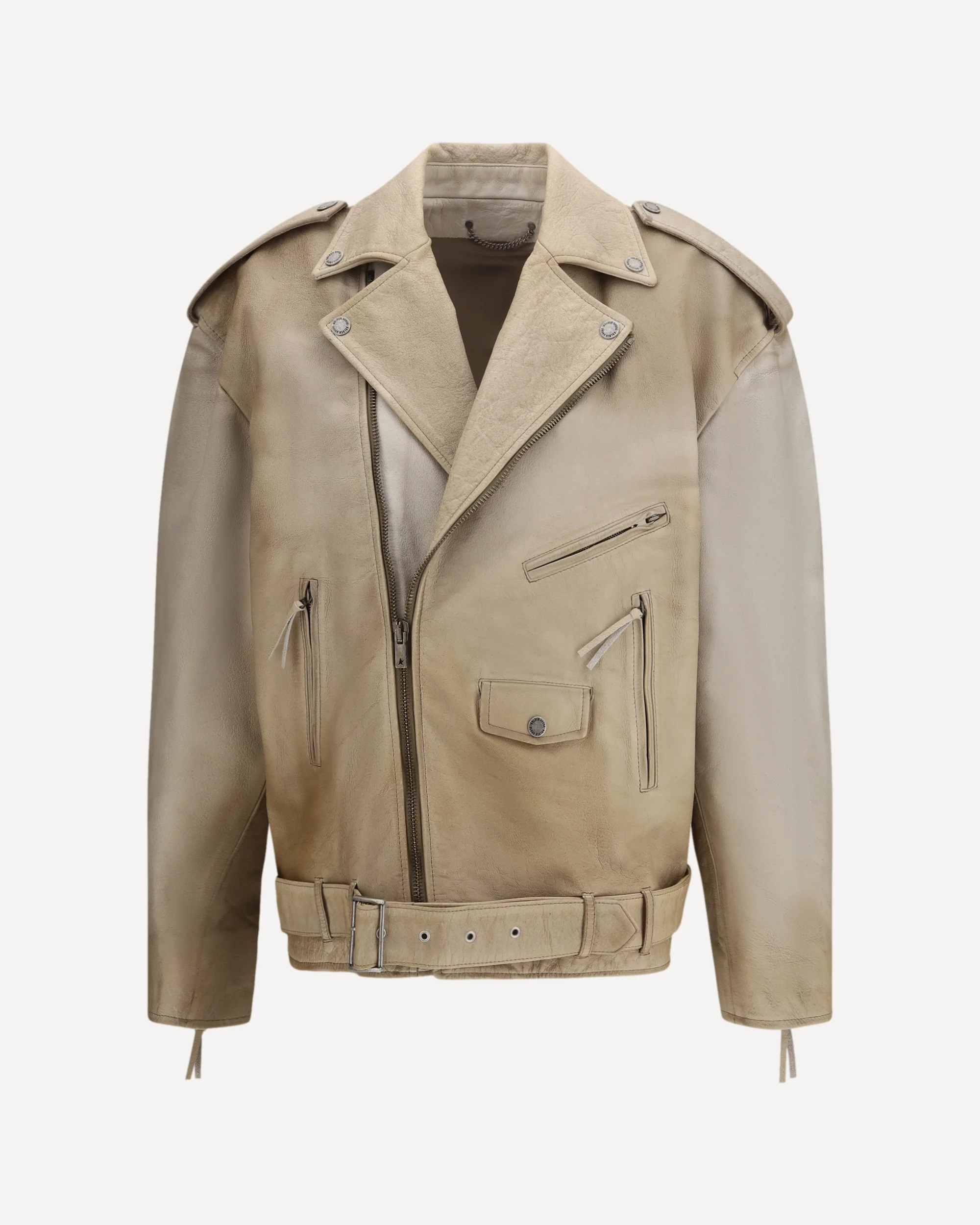 Journey leather Jacket - BEIGE | Cheap Luxury Handbags Store,
