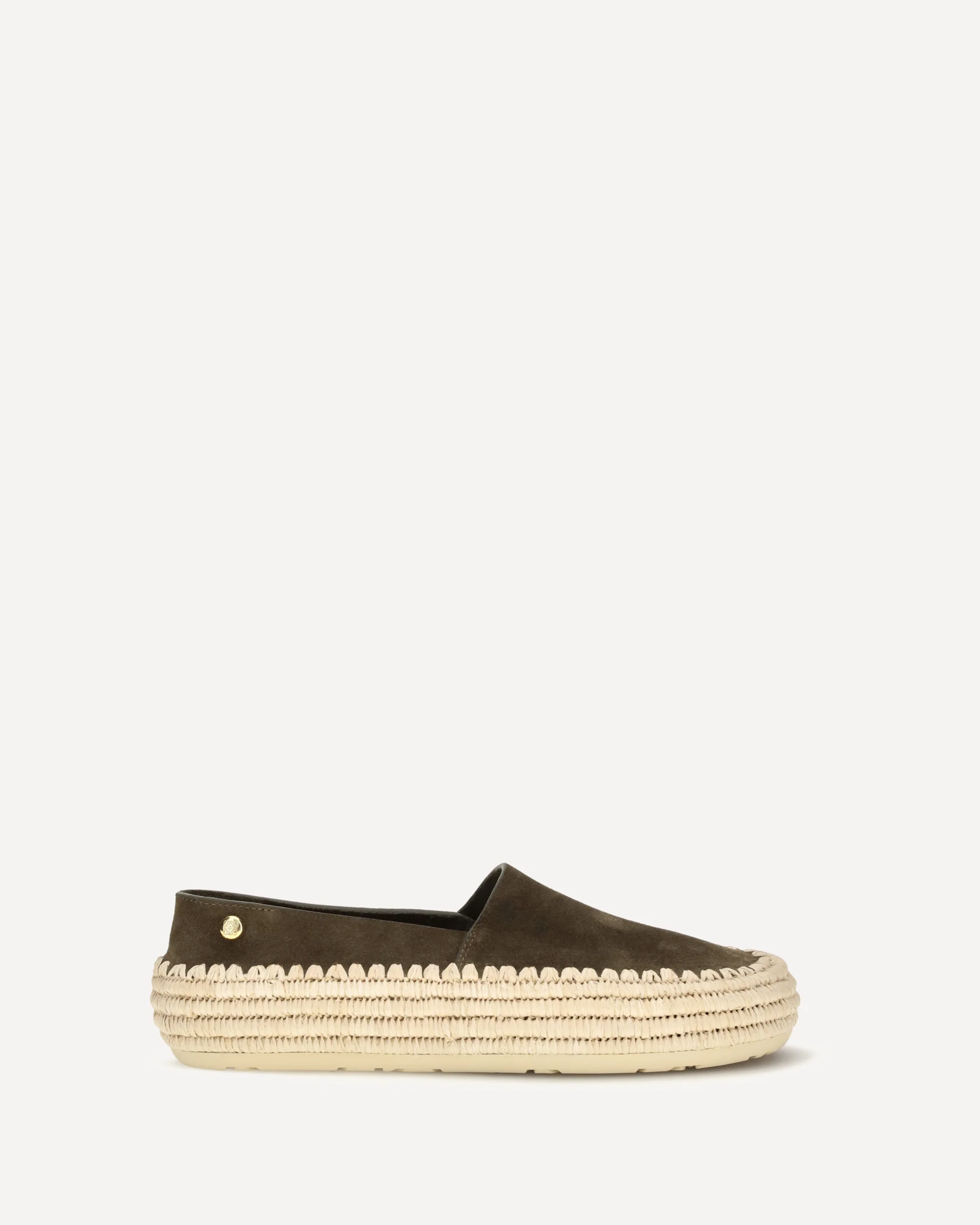 Rio suede and raffia Espadrillas - BROWN | Cheap Luxury Handbags Store,