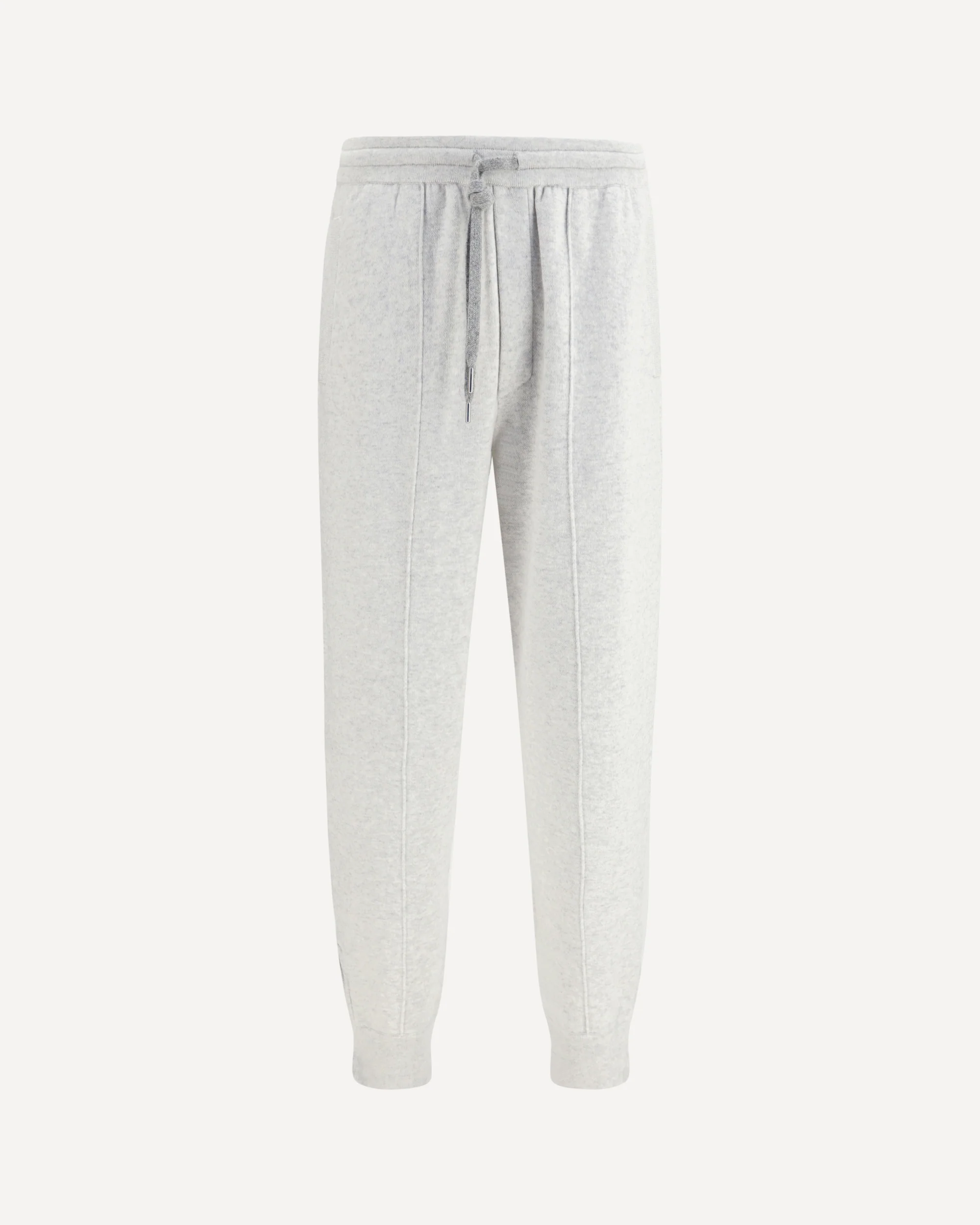 Double-knit cashmere Pants with Crête and zips at the hem - GREY | Cheap Luxury Handbags Store,