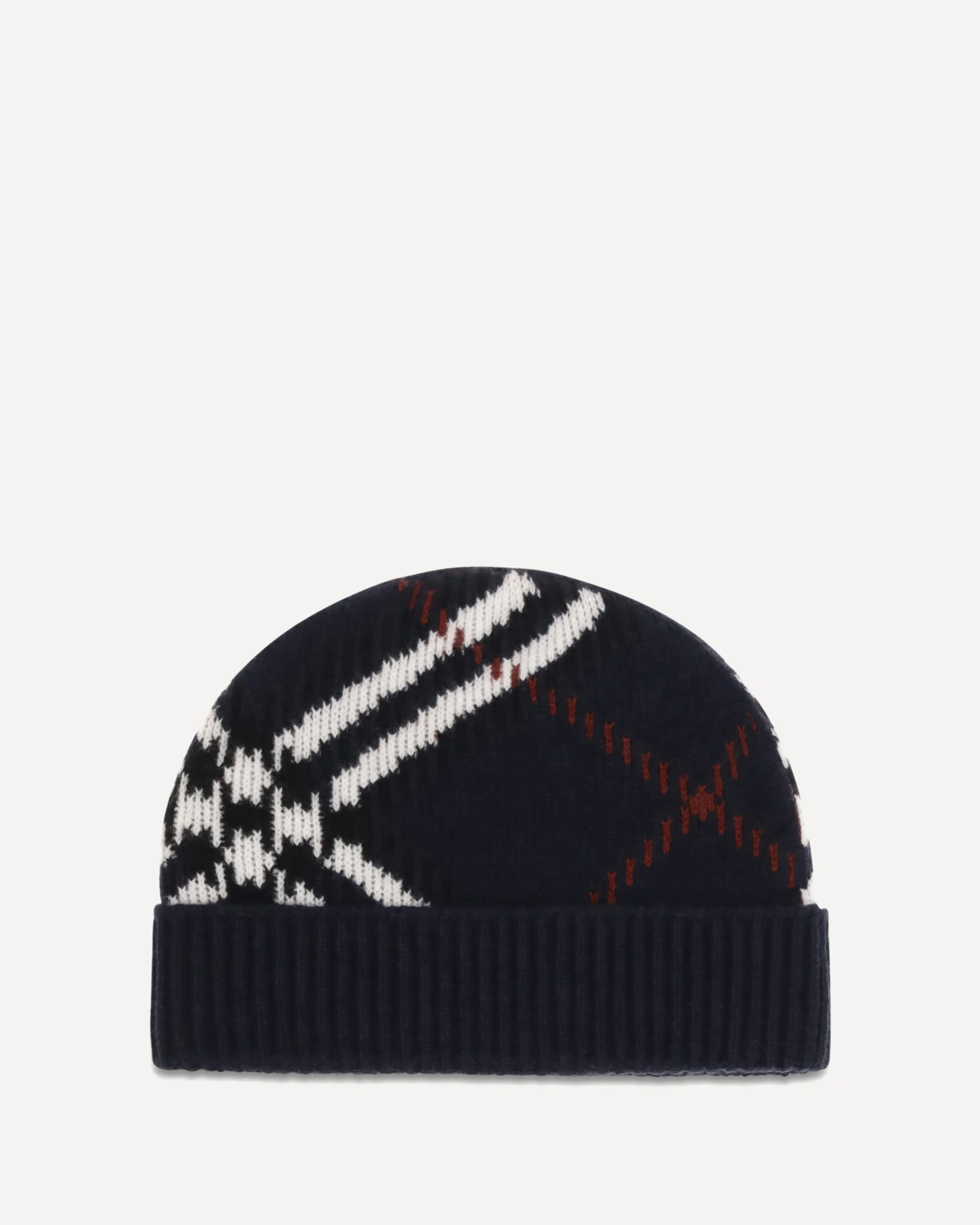 Check cashmere-blend Beanie - BLUE | Cheap Luxury Handbags Store,