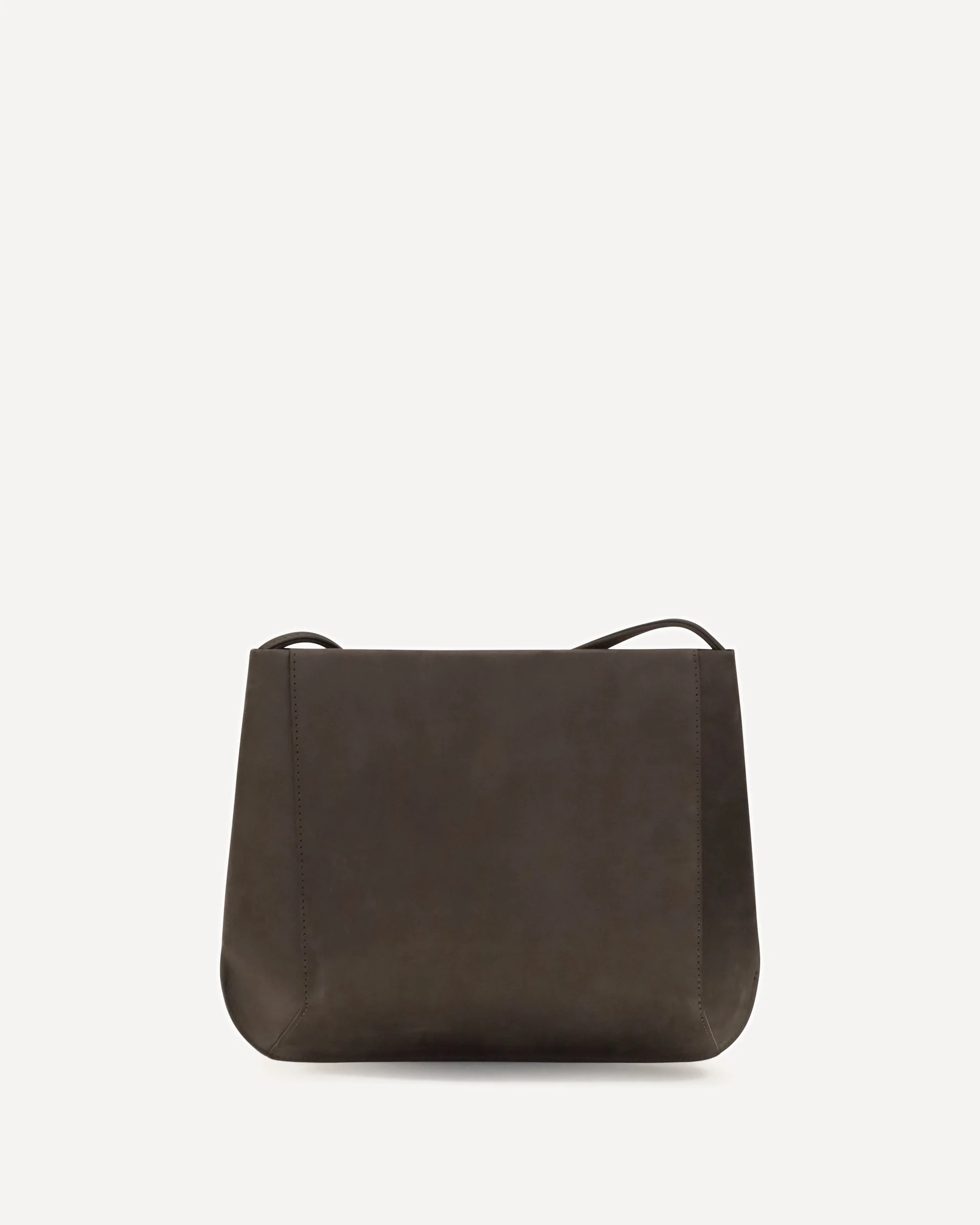 Loge brushed leather Crossbody Bag - BROWN | Cheap Luxury Handbags Store,