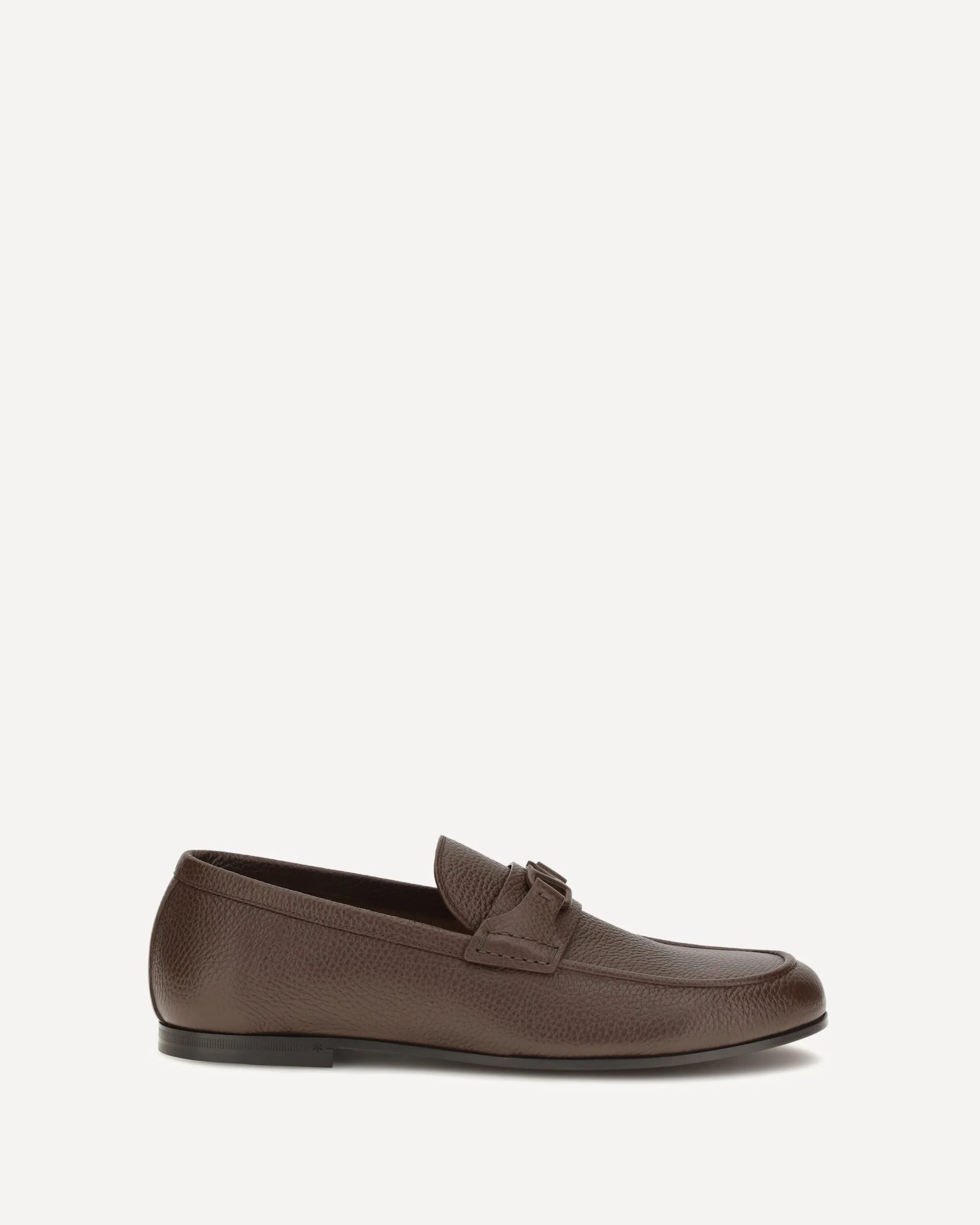 VLogo Signature Loafers in deer leather - BROWN | Cheap Luxury Handbags Store,