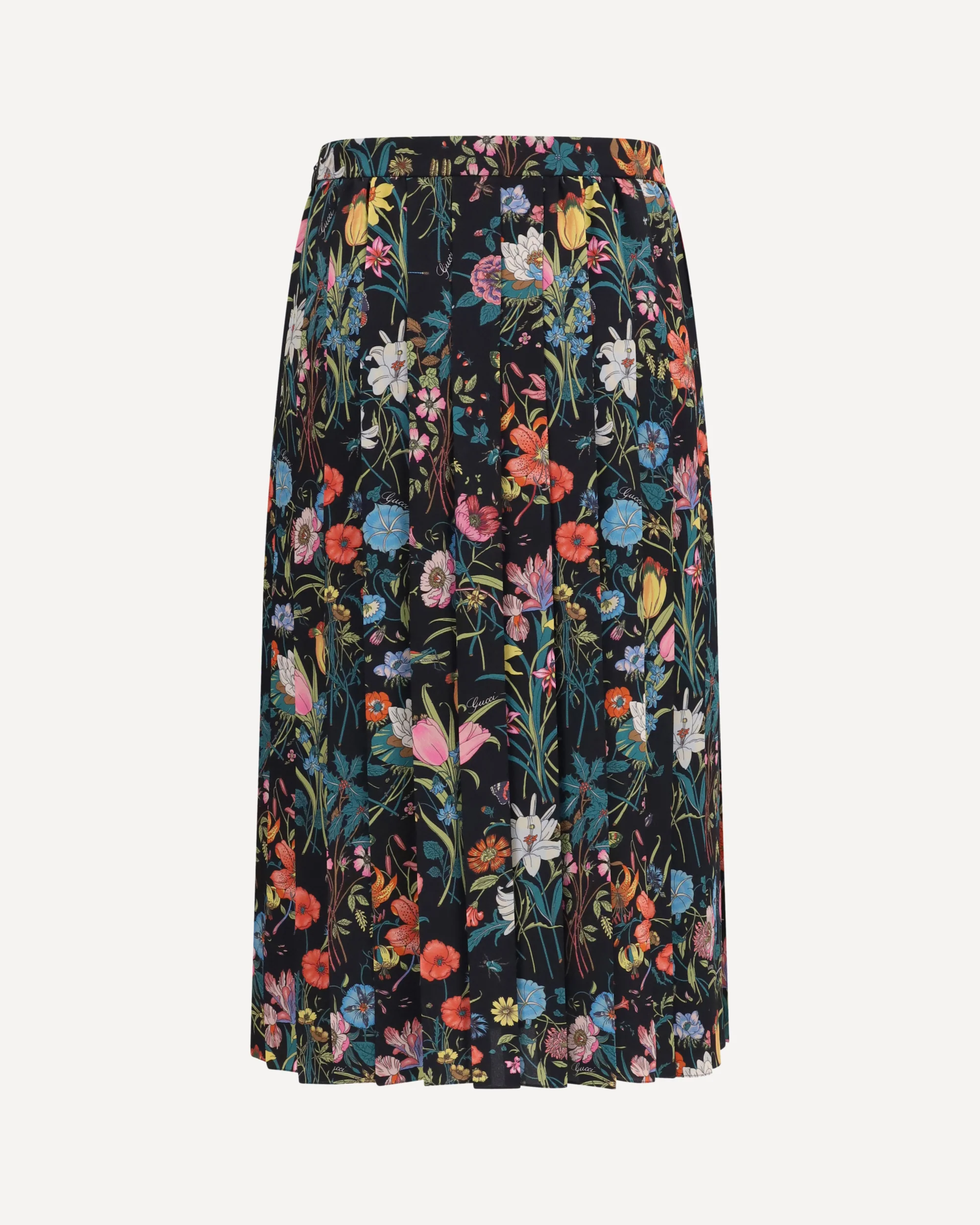 Flora printed silk midi Skirt - MULTICOLOUR | Cheap Luxury Handbags Store,