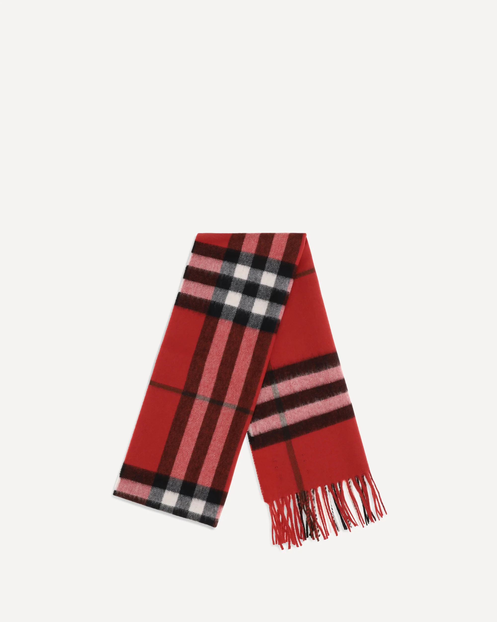Check cashmere Scarf - RED | Cheap Luxury Handbags Store,