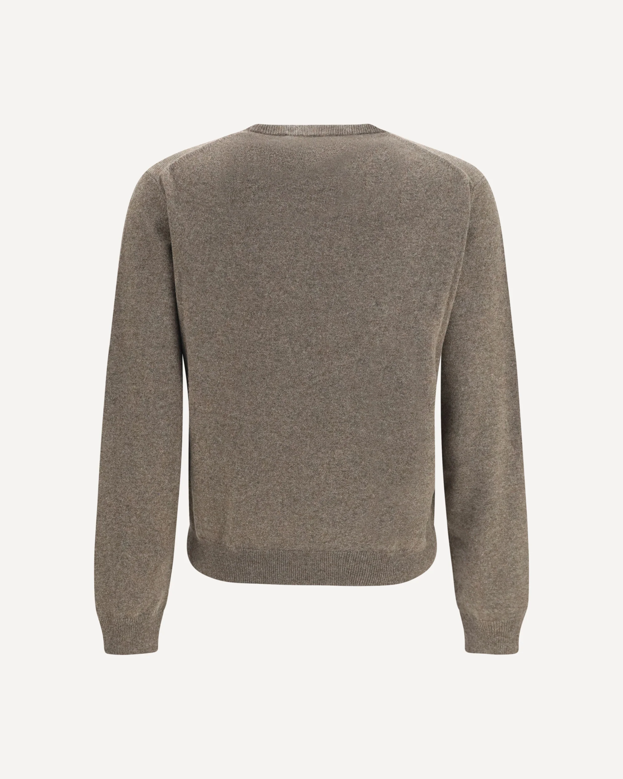 Classic crewneck baby cashmere Sweater - BROWN | Cheap Luxury Handbags Store,