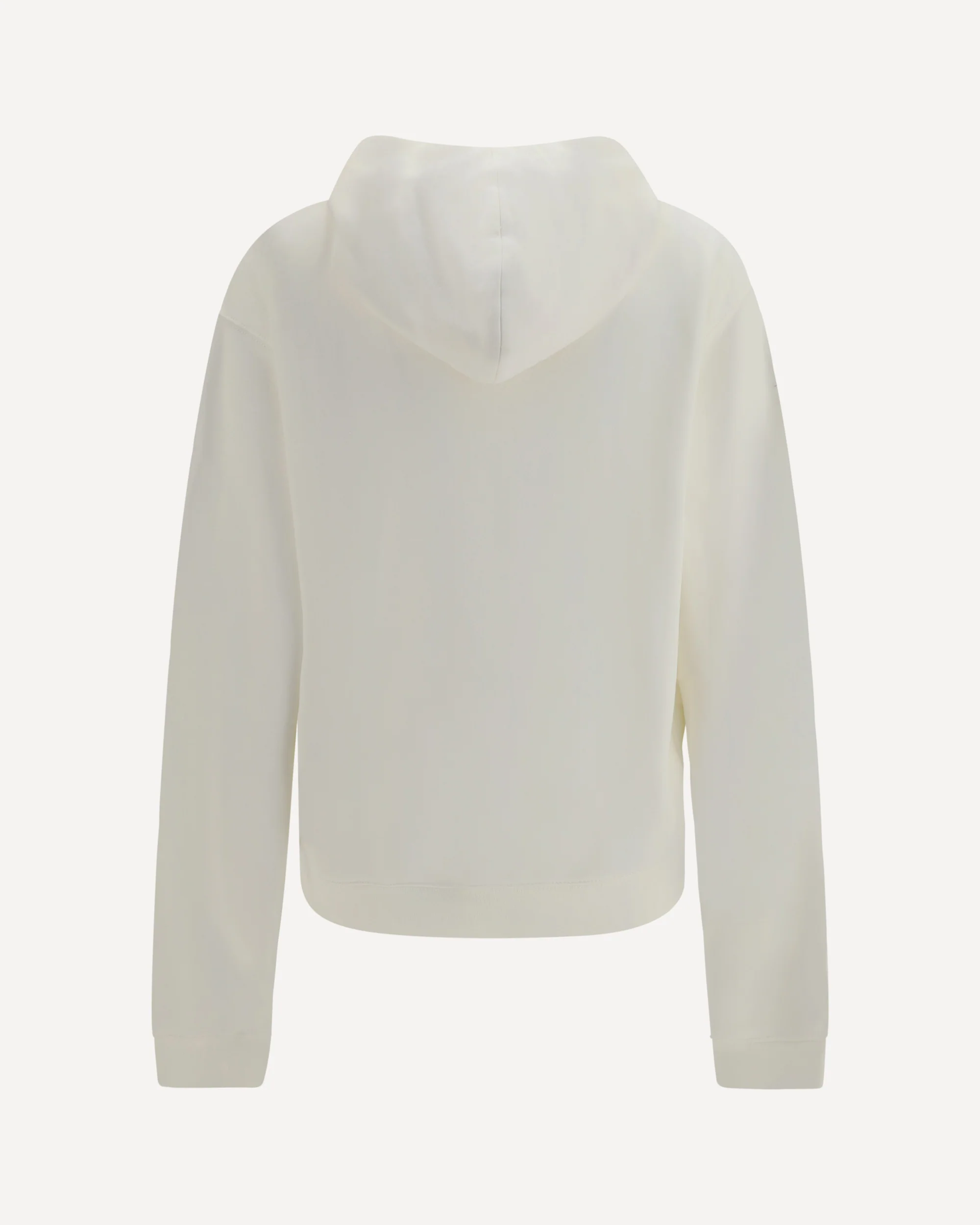 Cotton and cashmere jersey Hoodie - WHITE | Cheap Luxury Handbags Store,