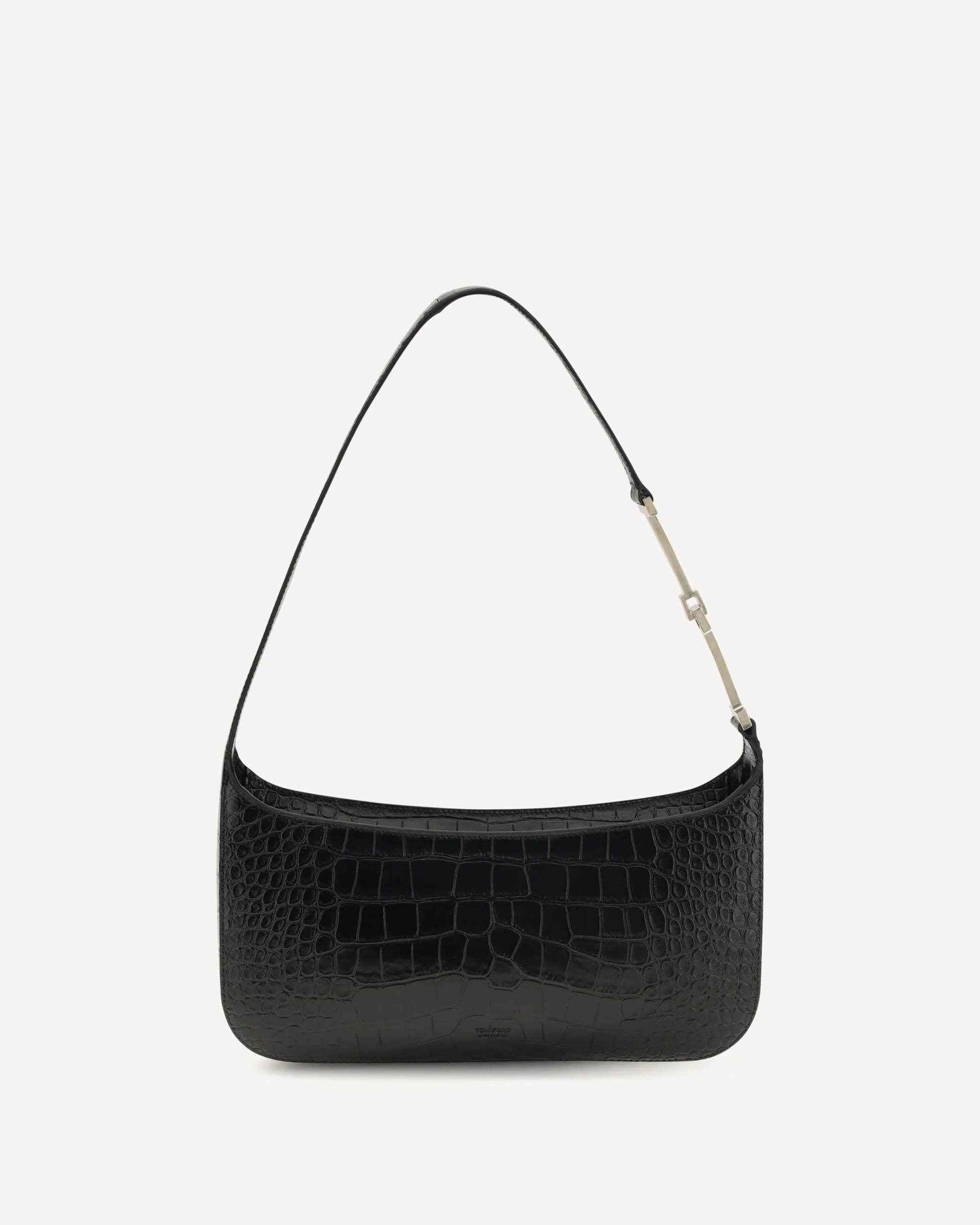 Small crocodile-print Shoulder Bag - BLACK | Cheap Luxury Handbags Store,