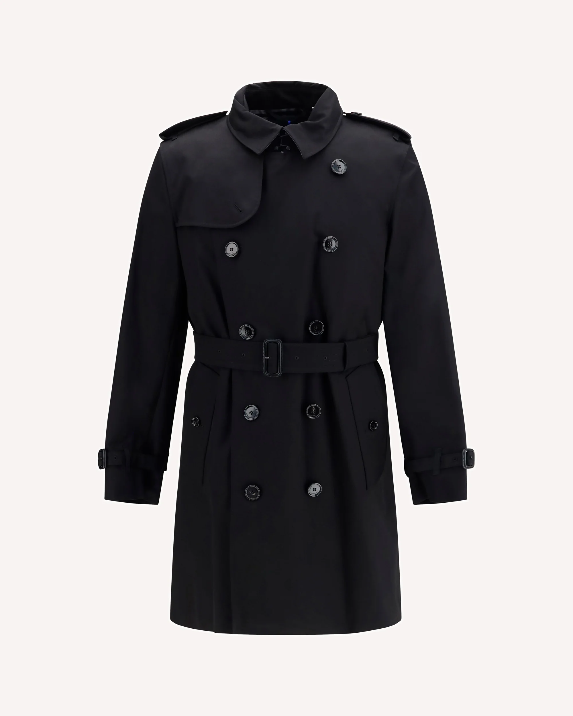 Trench Coat with removable padding - BLACK | Cheap Luxury Handbags Store,