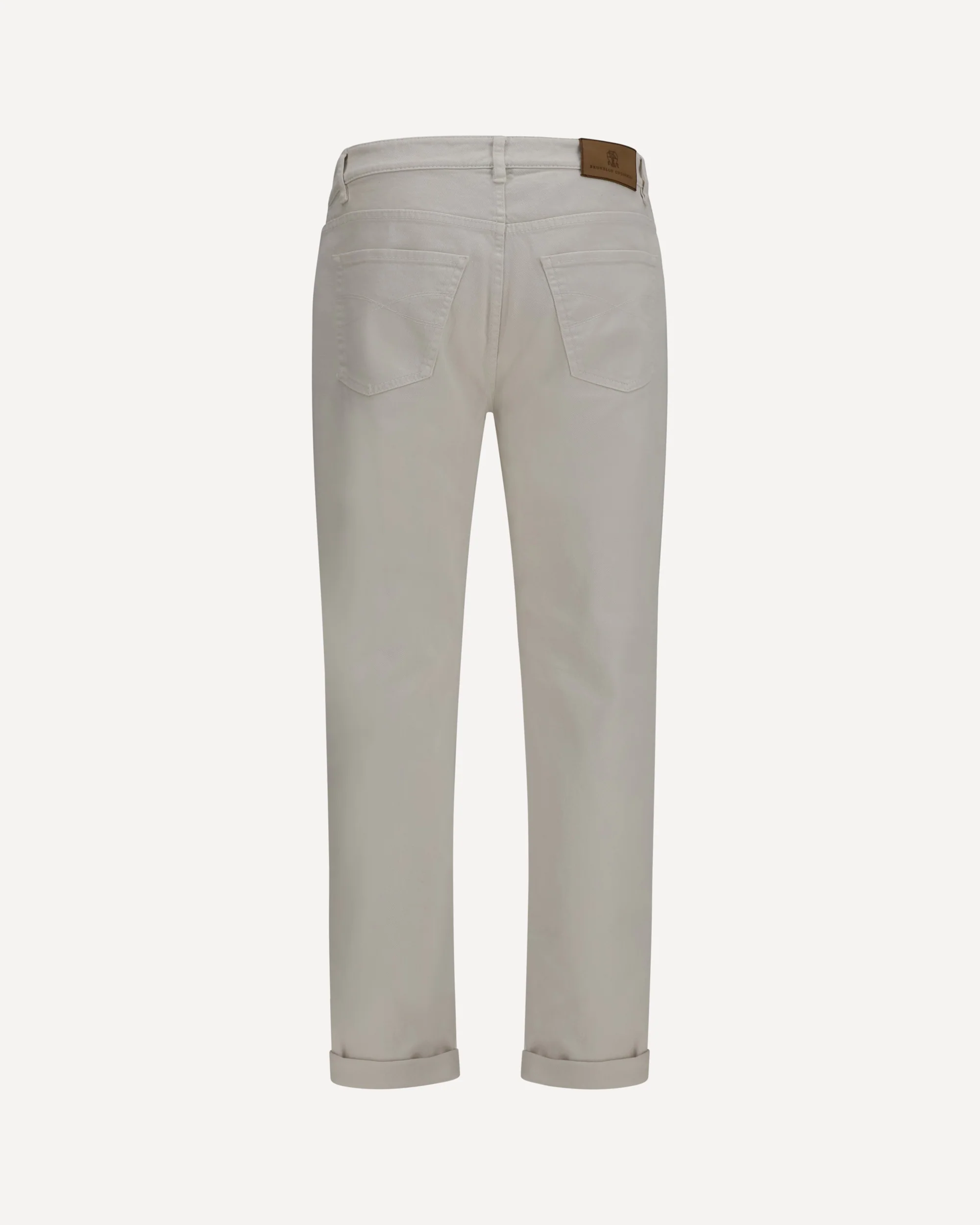 Jeans with turn-up hem - WHITE | Cheap Luxury Handbags Store,
