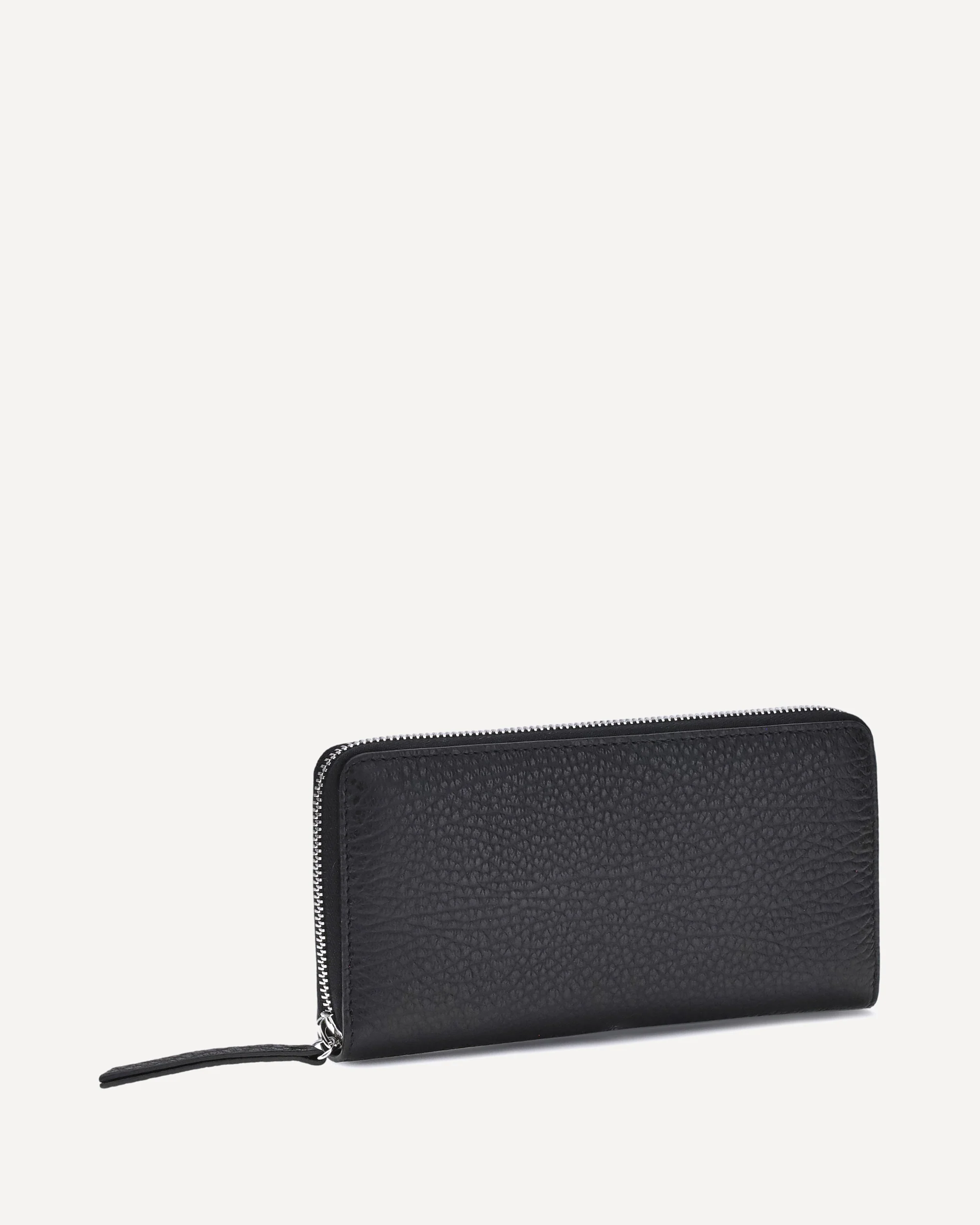 Four Stitches Wallet with three-sided zip - BLACK | Cheap Luxury Handbags Store,