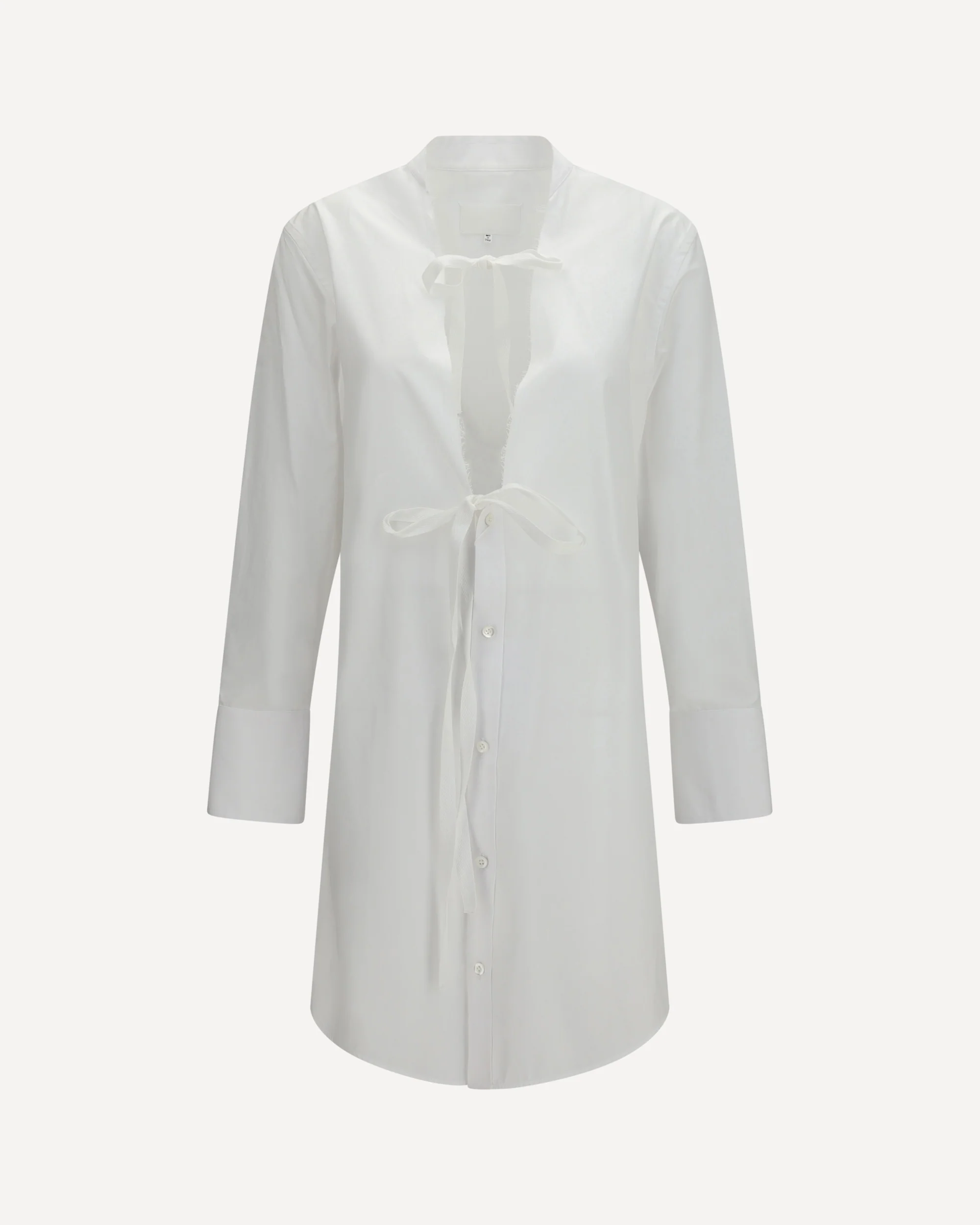Raw-edge cotton mini Dress - WHITE | Cheap Luxury Handbags Store,