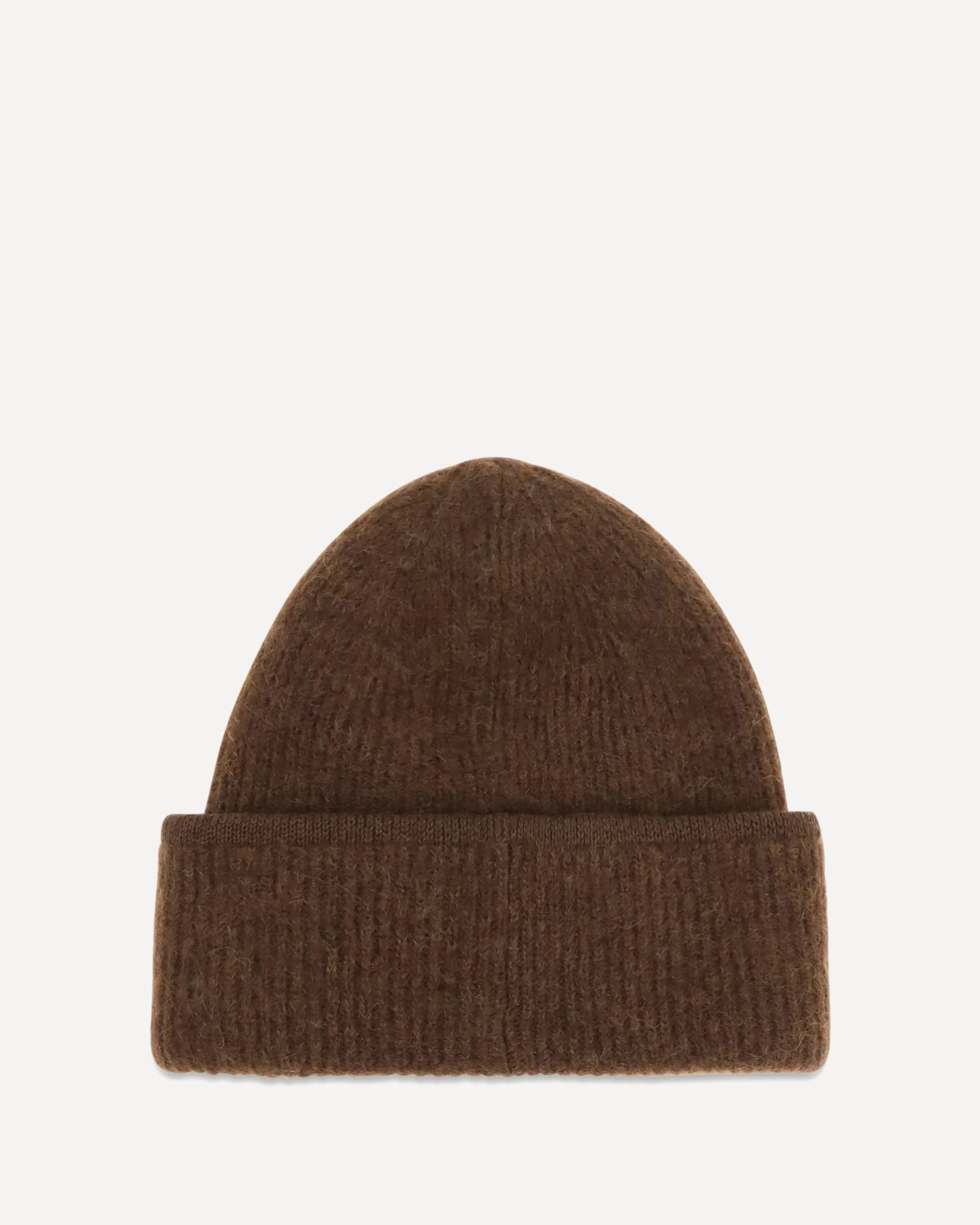 Gros Grain Ribbed Beanie - BROWN | Cheap Luxury Handbags Store,