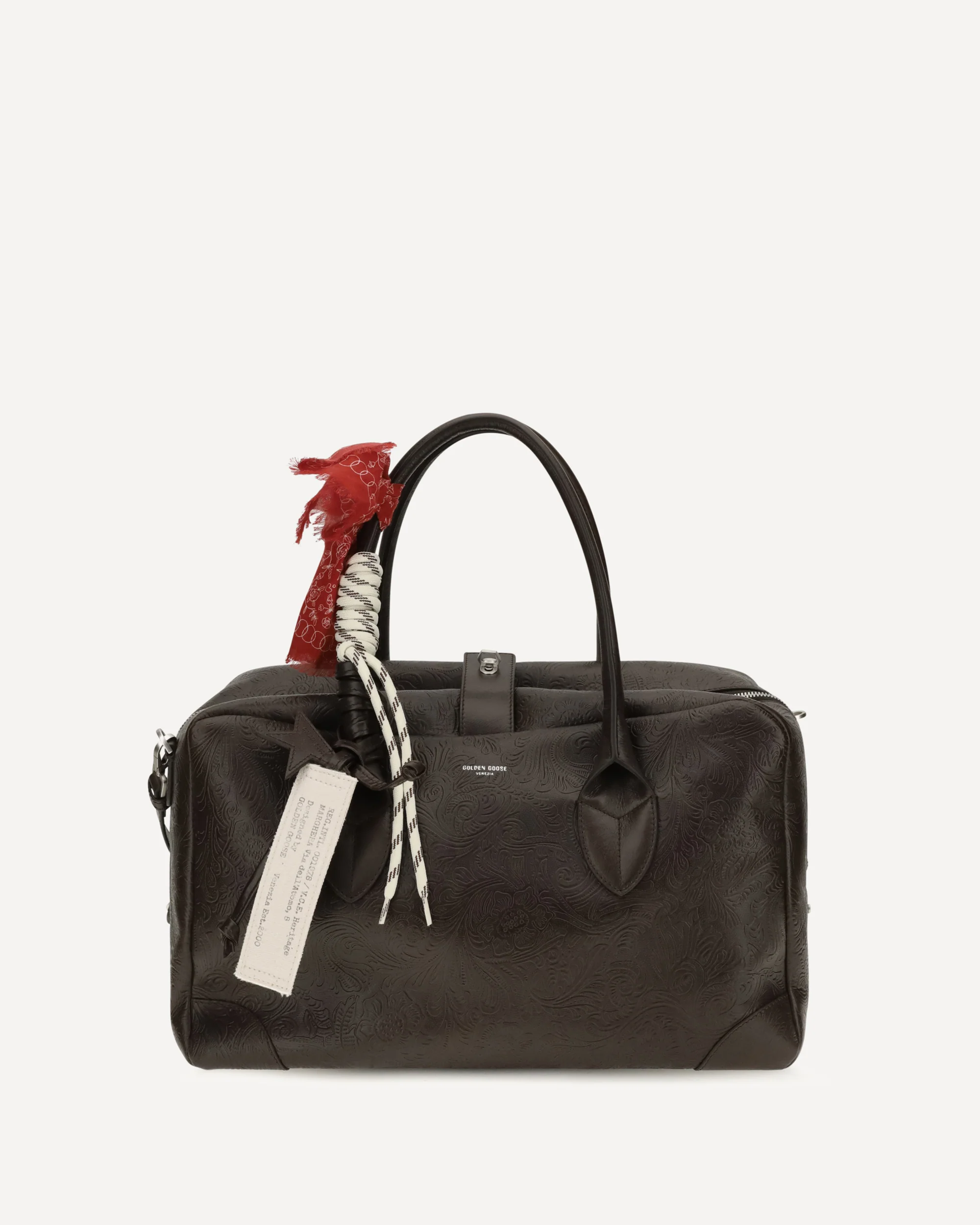 Vita Medium leather Travel Bag - BROWN | Cheap Luxury Handbags Store,