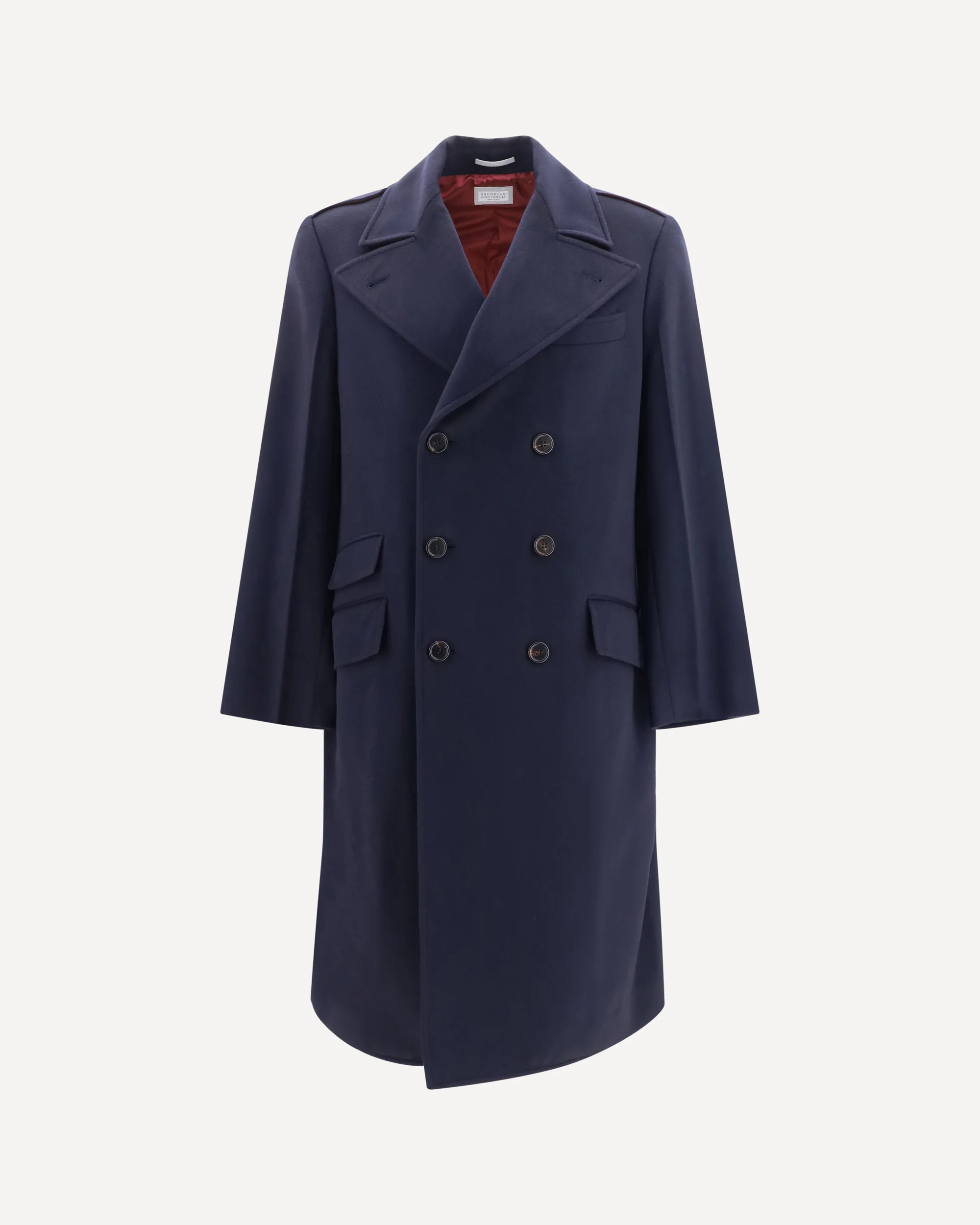 Double-breasted wool Coat - BLUE | Cheap Luxury Handbags Store,