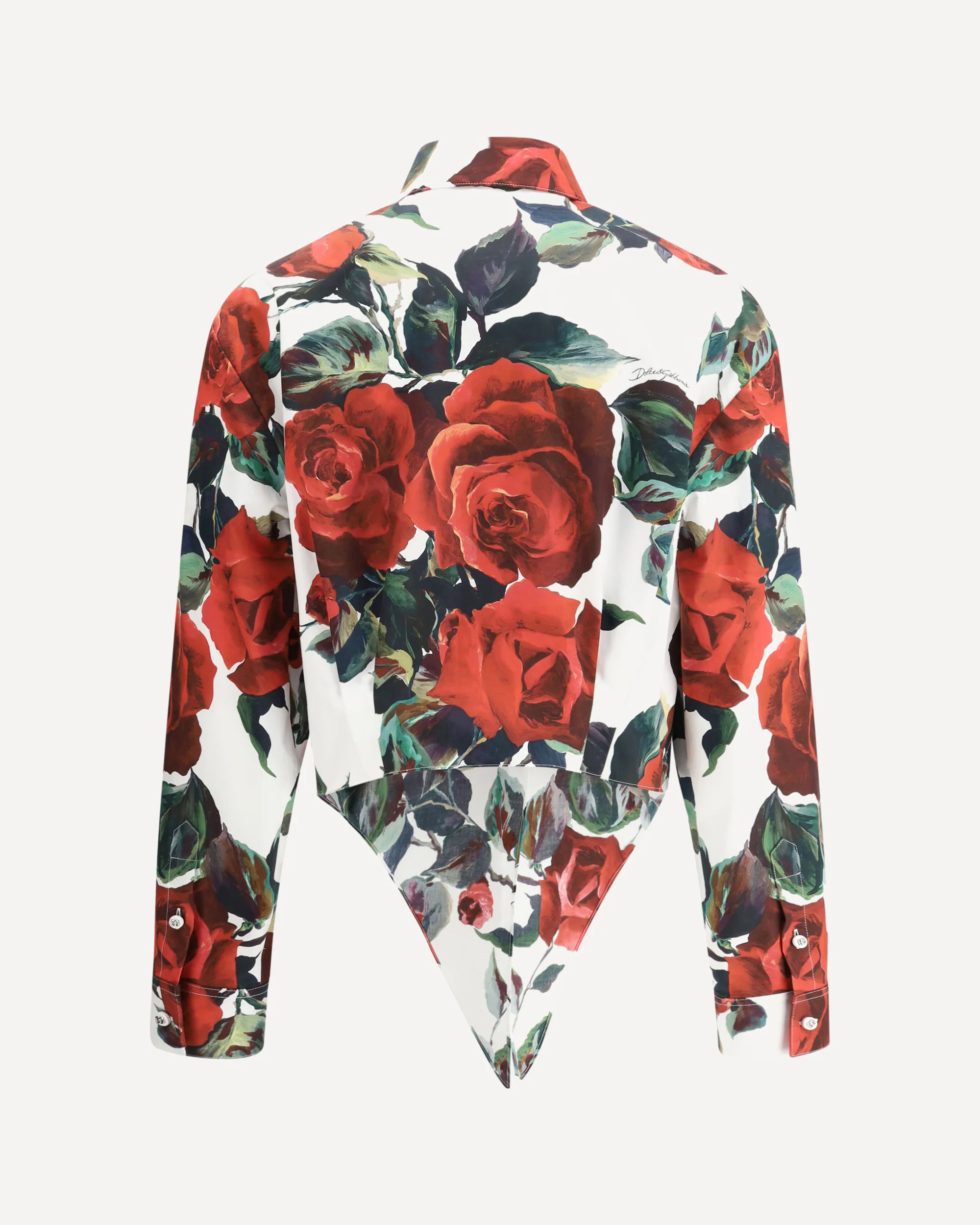 Asymmetrical rose print Shirt - MULTICOLOUR | Cheap Luxury Handbags Store,