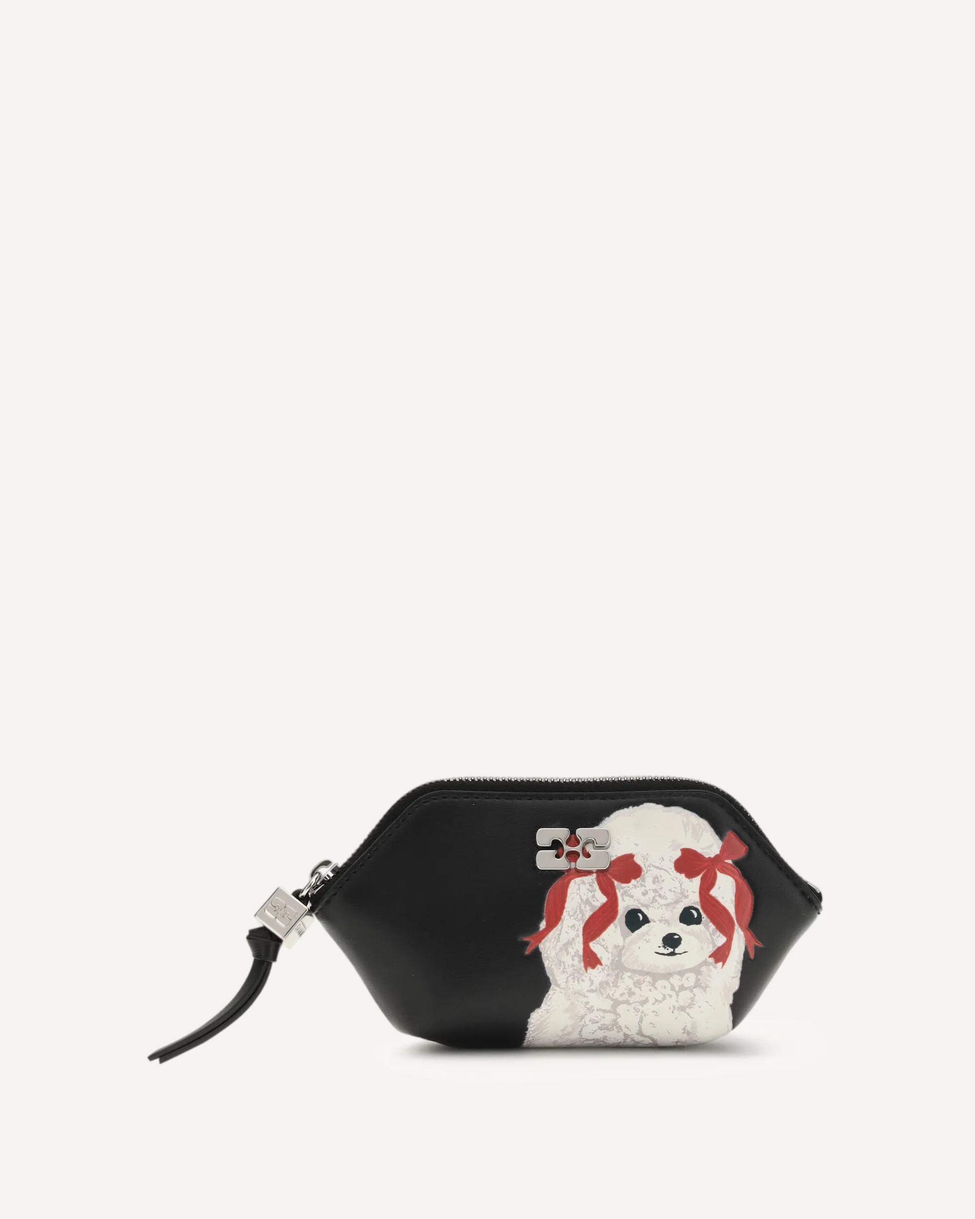 Bou Coin Purse with poodle - BLACK | Cheap Luxury Handbags Store,