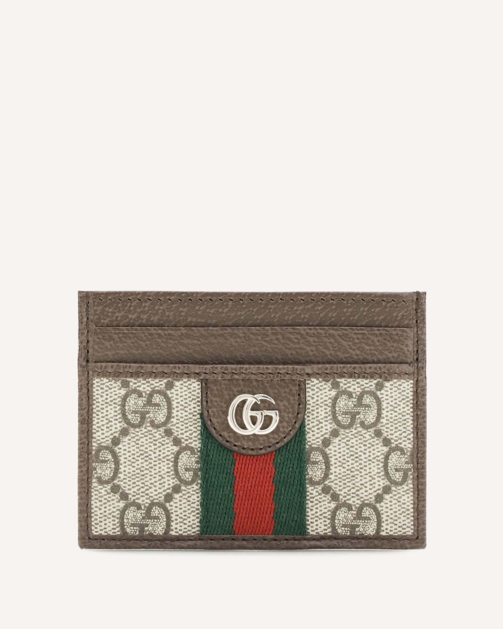 Ophidia Card Holder - BROWN | Cheap Luxury Handbags Store,