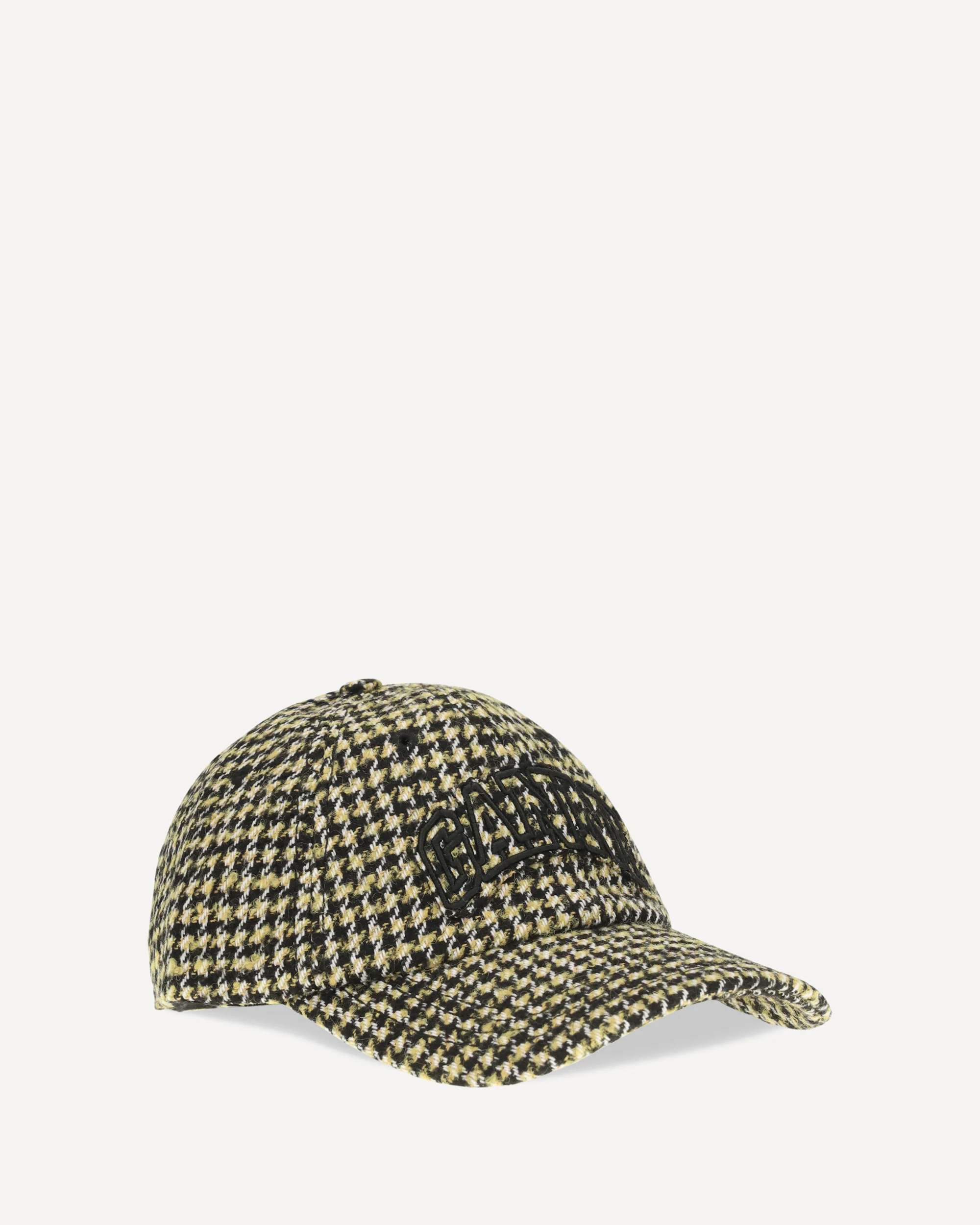 Woollen Check Cap - YELLOW | Cheap Luxury Handbags Store,