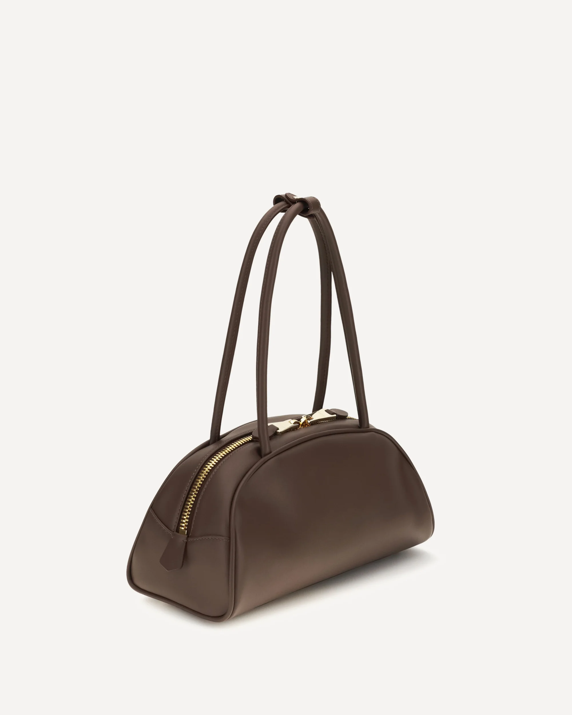 Beau leather Shoulder Bag - BROWN | Cheap Luxury Handbags Store,