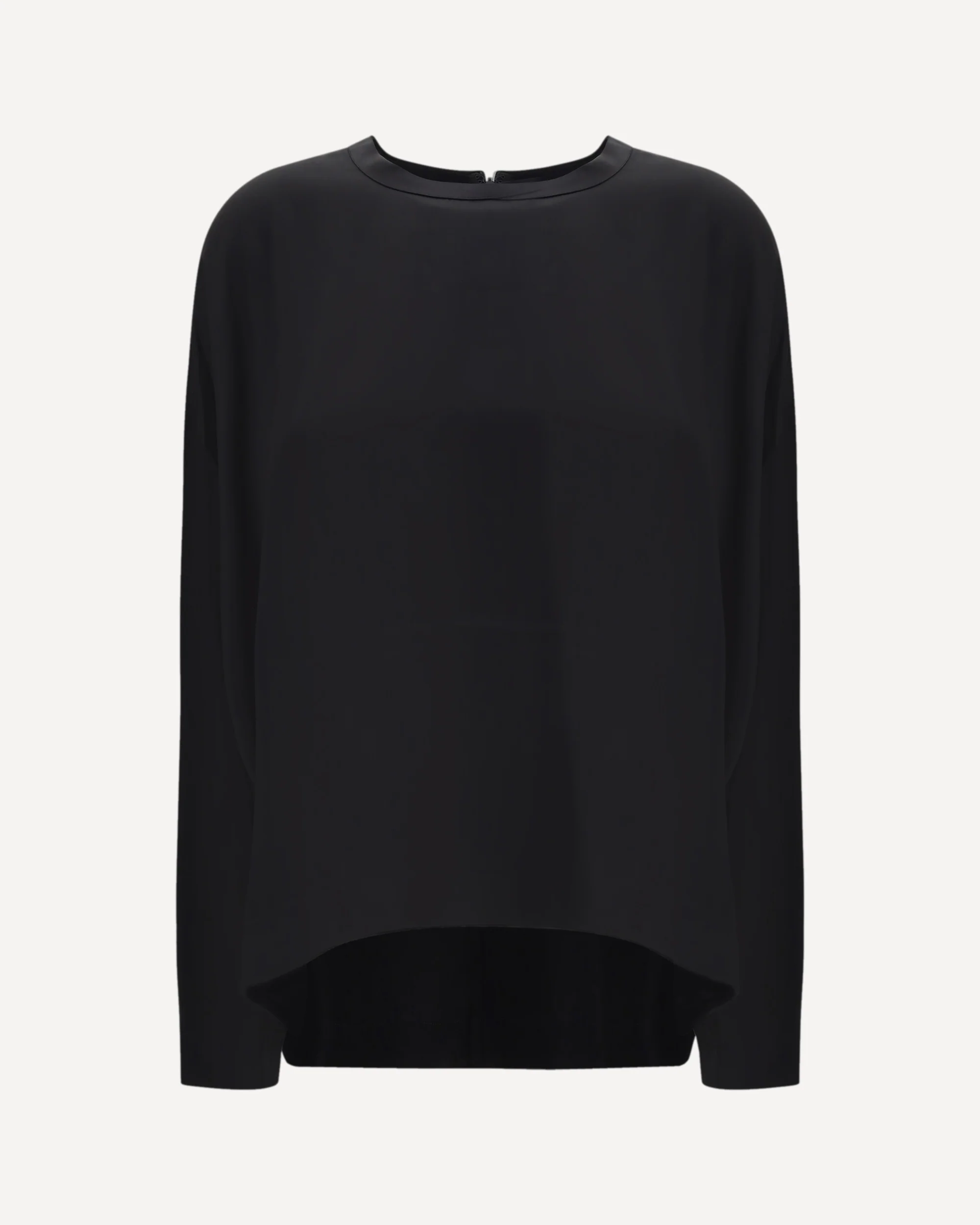 Boxy Satin Top - BLACK | Cheap Luxury Handbags Store,