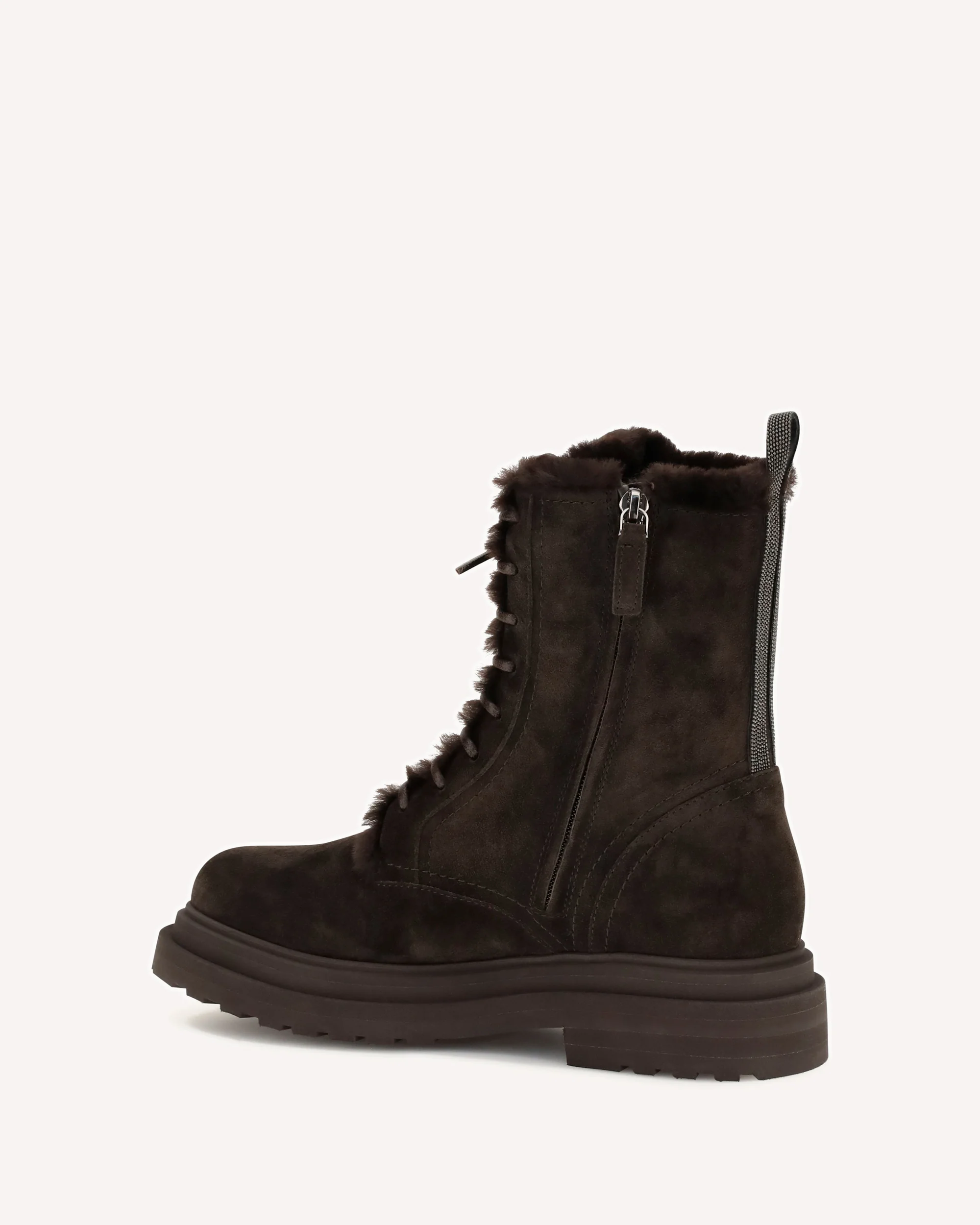 Laced Ankle Boots - BLACK | Cheap Luxury Handbags Store,