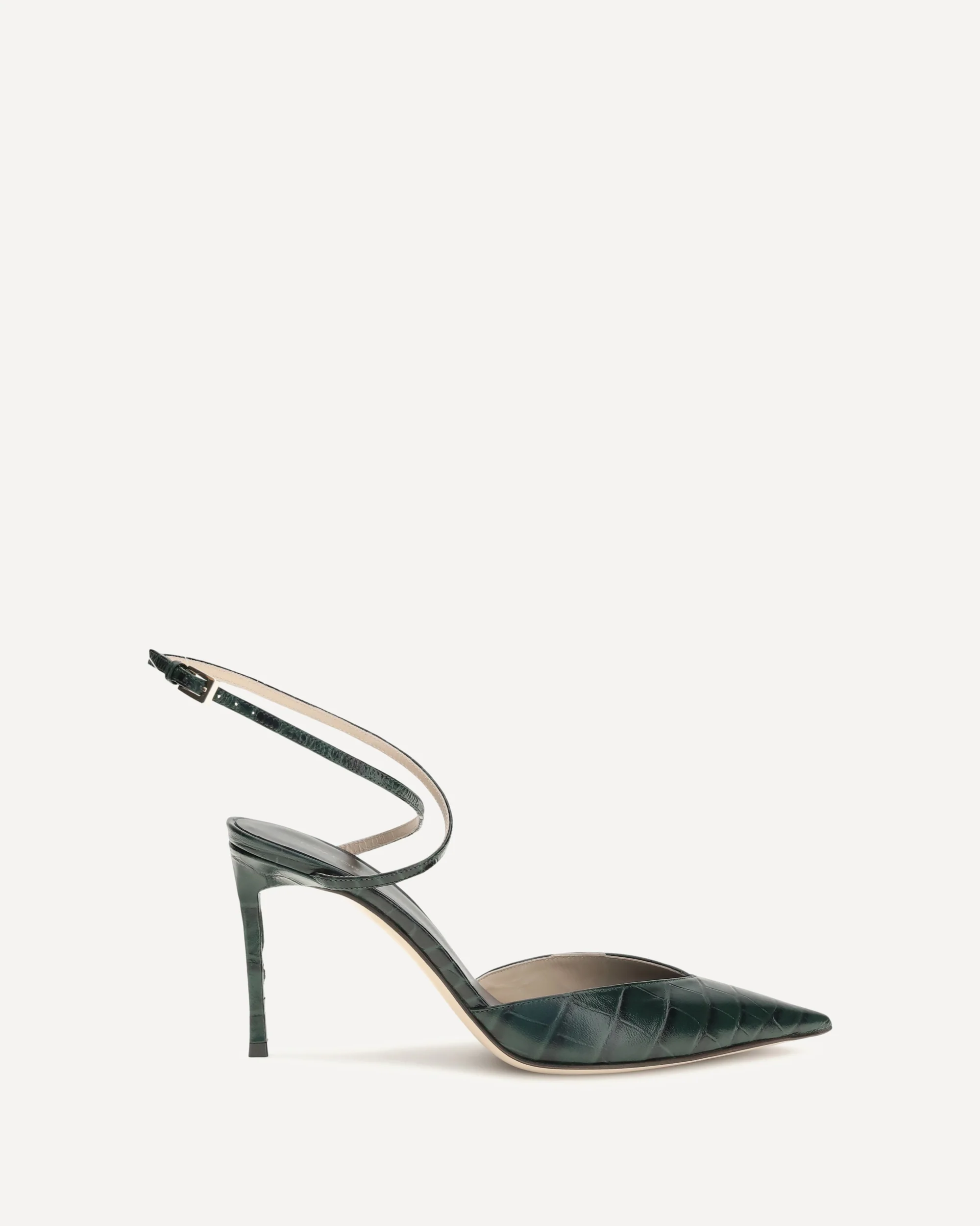 Crocodile-print leather Pumps - GREEN | Cheap Luxury Handbags Store,