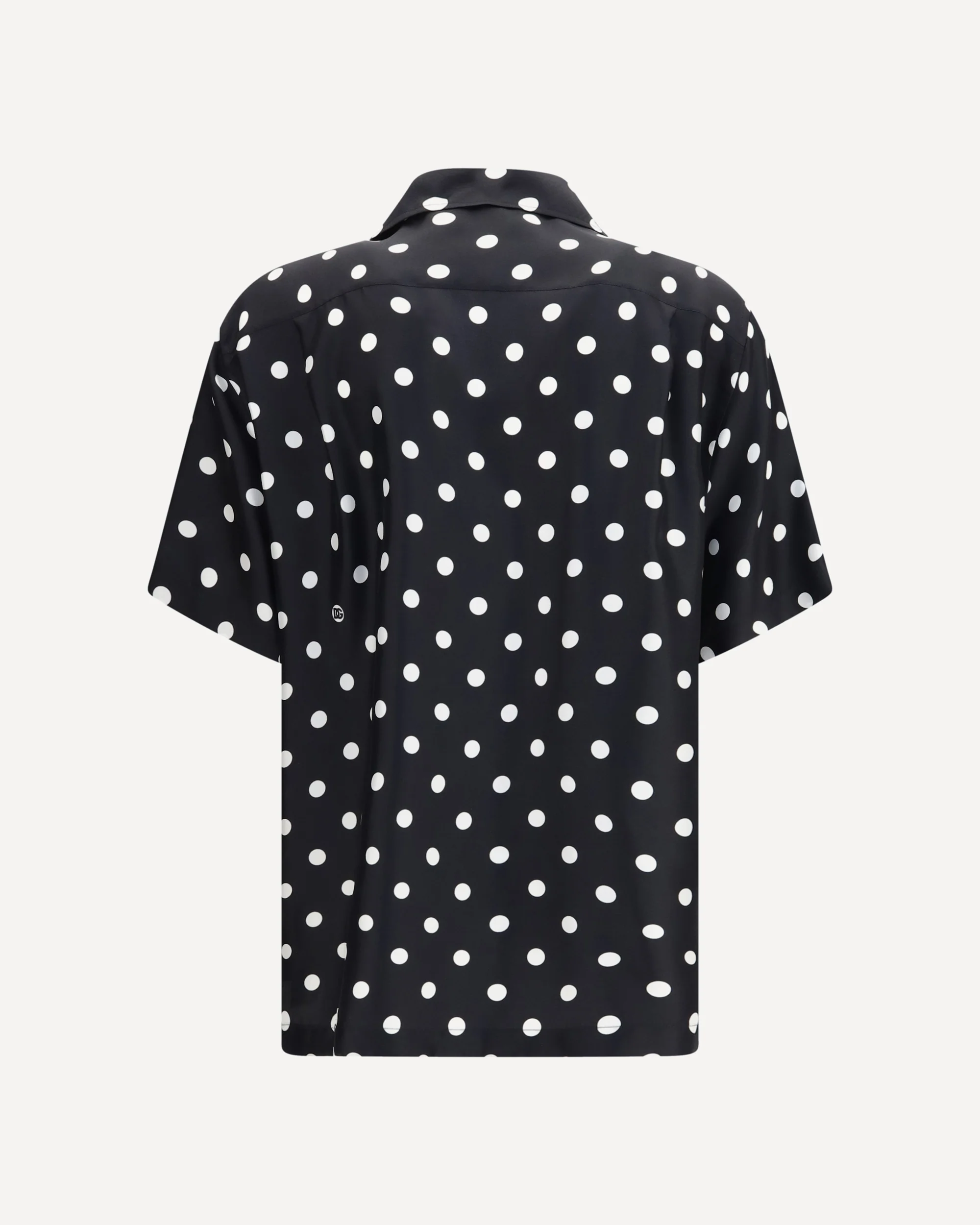 Polka dot silk twill Shirt - BLACK | Cheap Luxury Handbags Store,