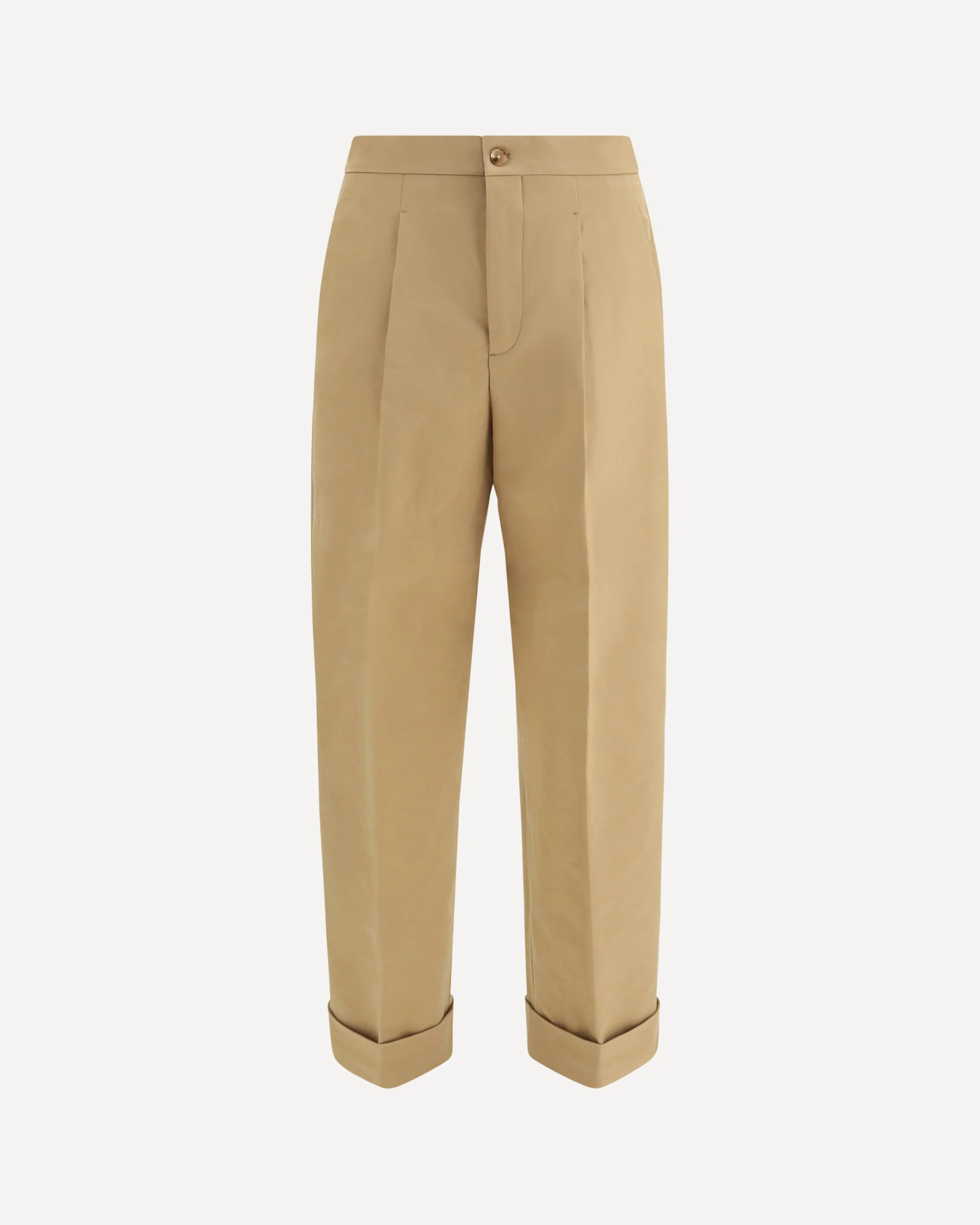 Tailored cotton Pants - BEIGE | Cheap Luxury Handbags Store,