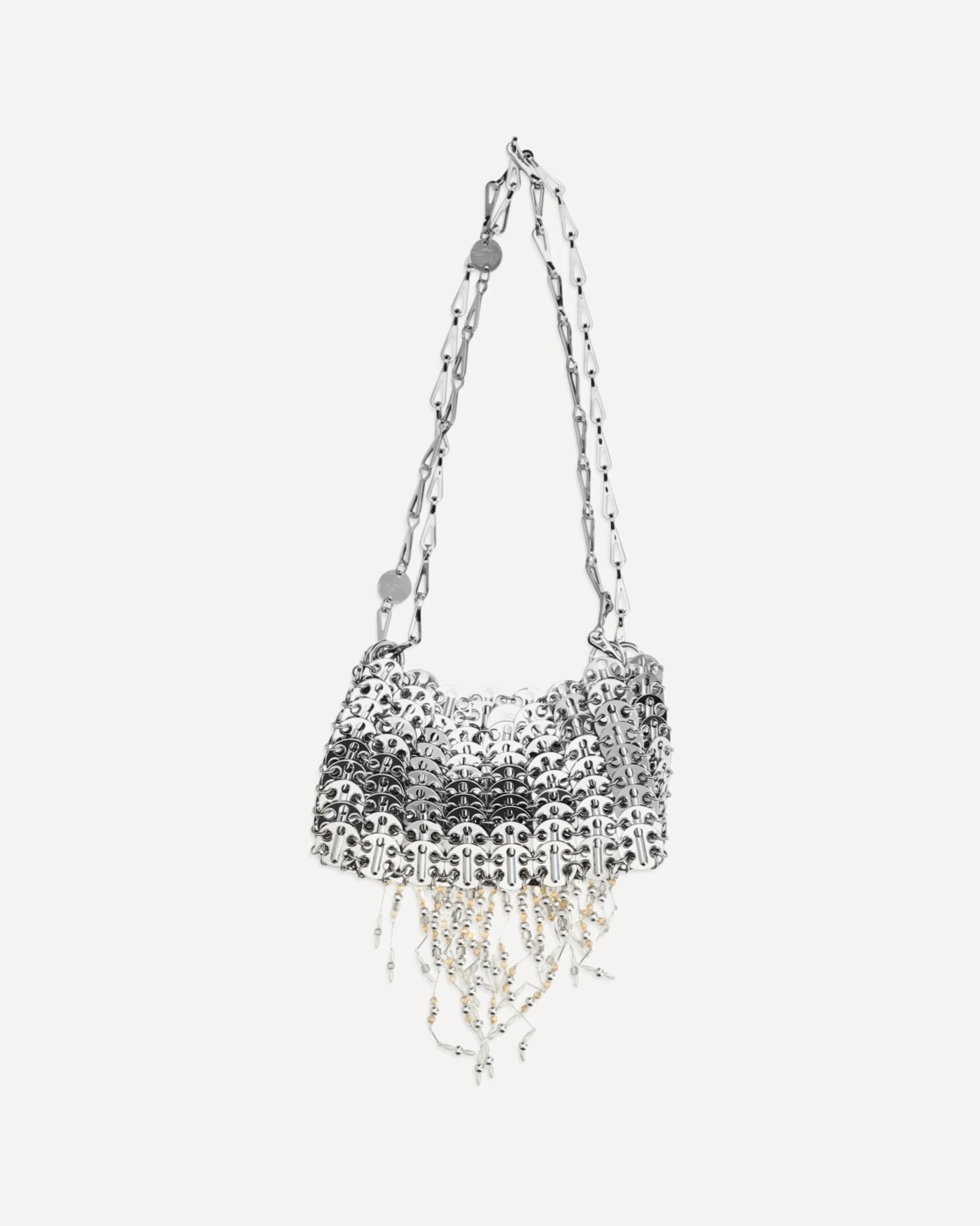 Nano 1969 pearl fringe Shoulder Bag - SILVER | Cheap Luxury Handbags Store,