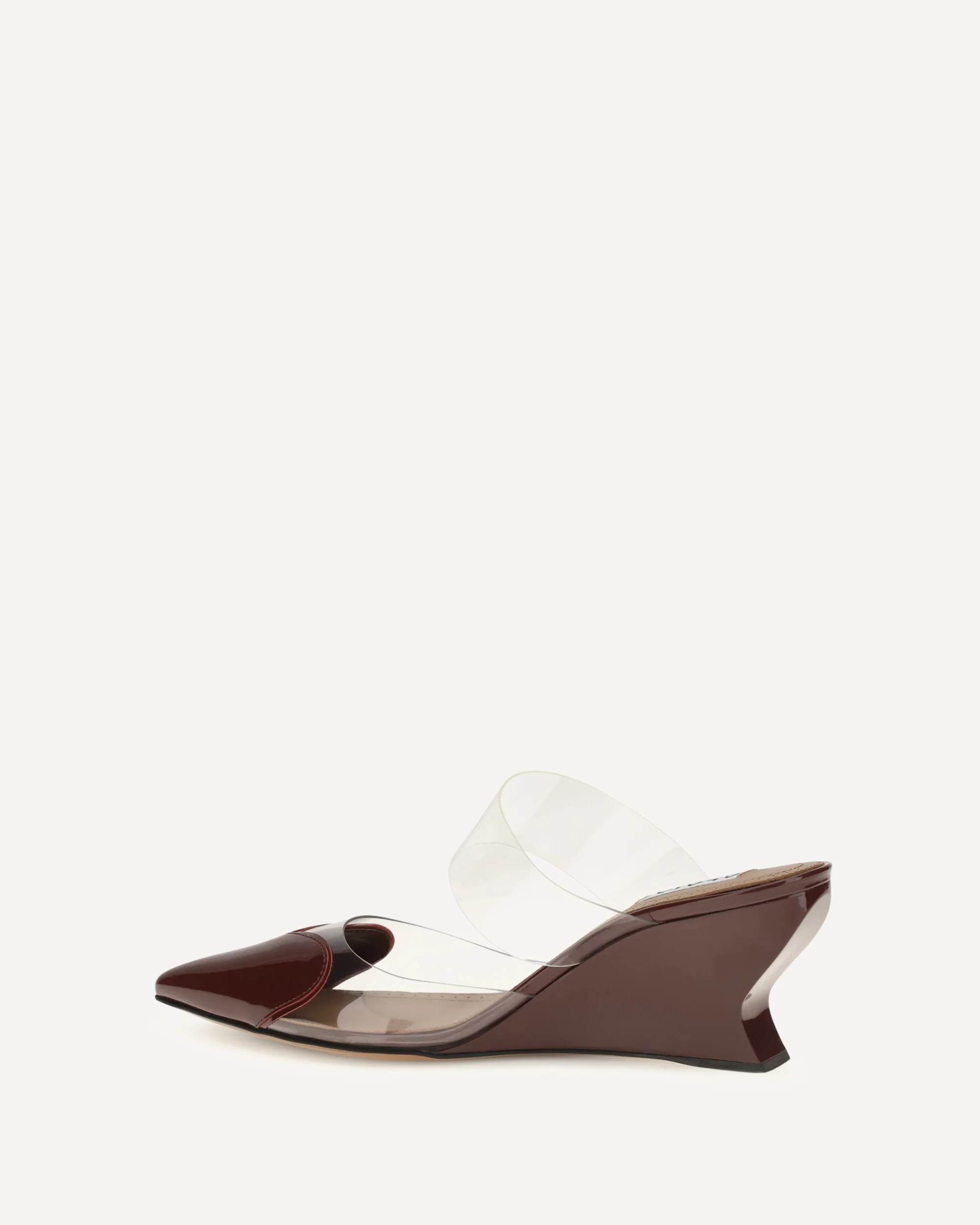 Le Coeur patent leather Mules - BORDEAUX | Cheap Luxury Handbags Store,