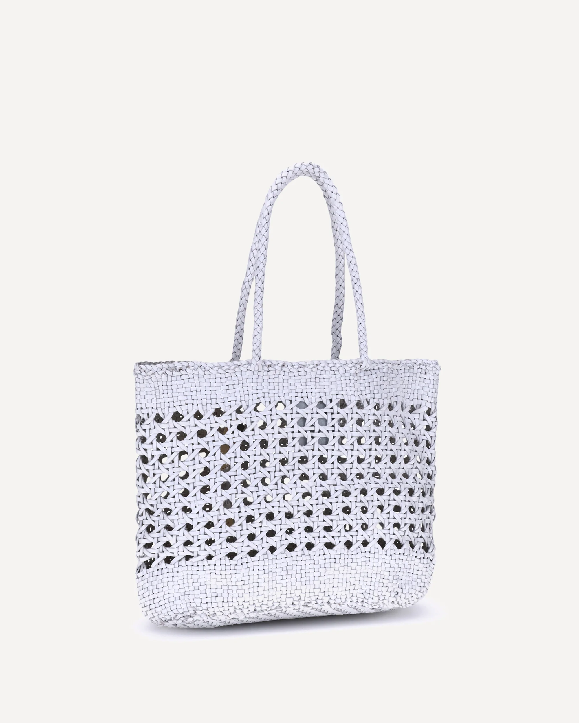Eclipse Cannage Tote Bag - WHITE | Cheap Luxury Handbags Store,