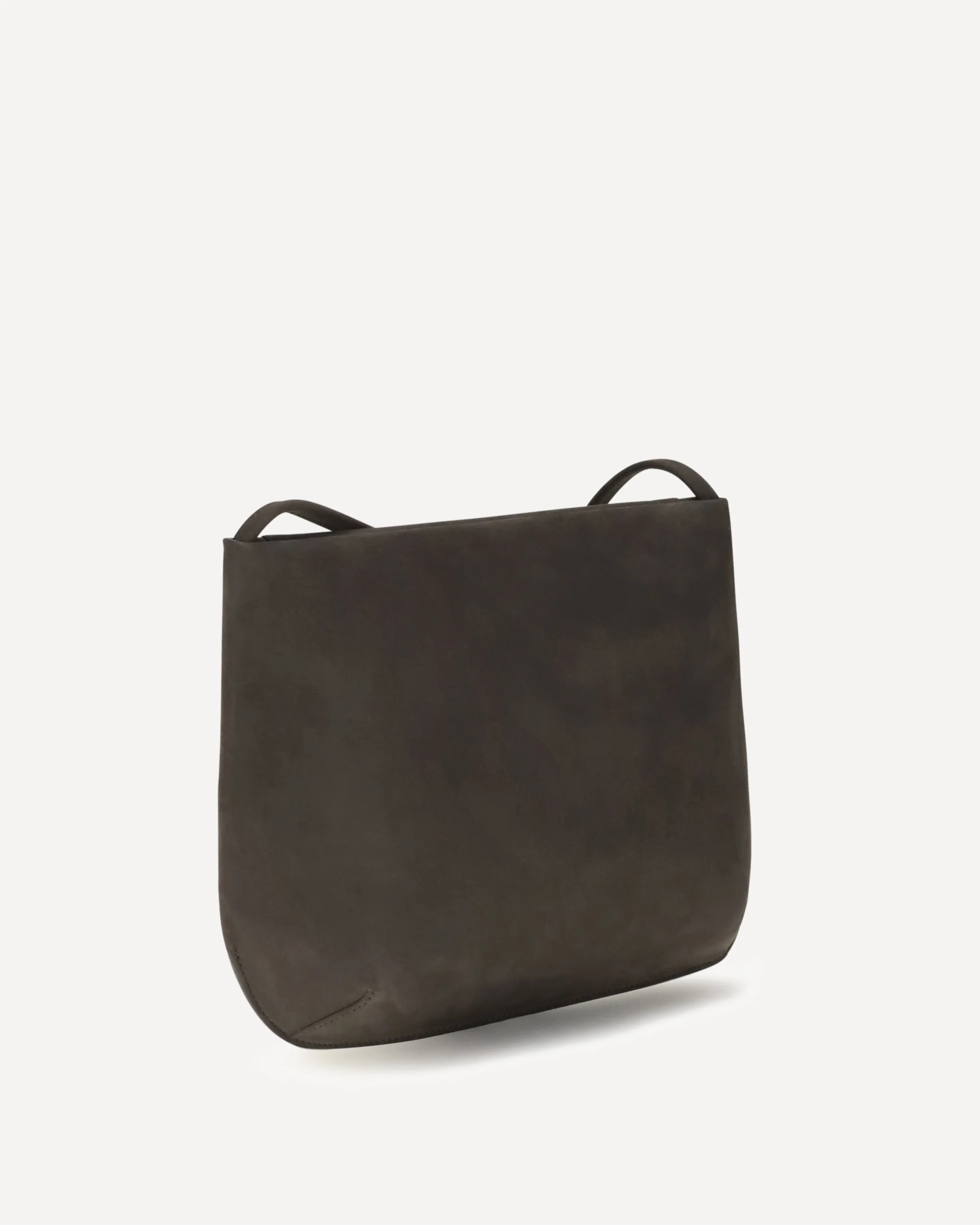 Loge brushed leather Crossbody Bag - BROWN | Cheap Luxury Handbags Store,