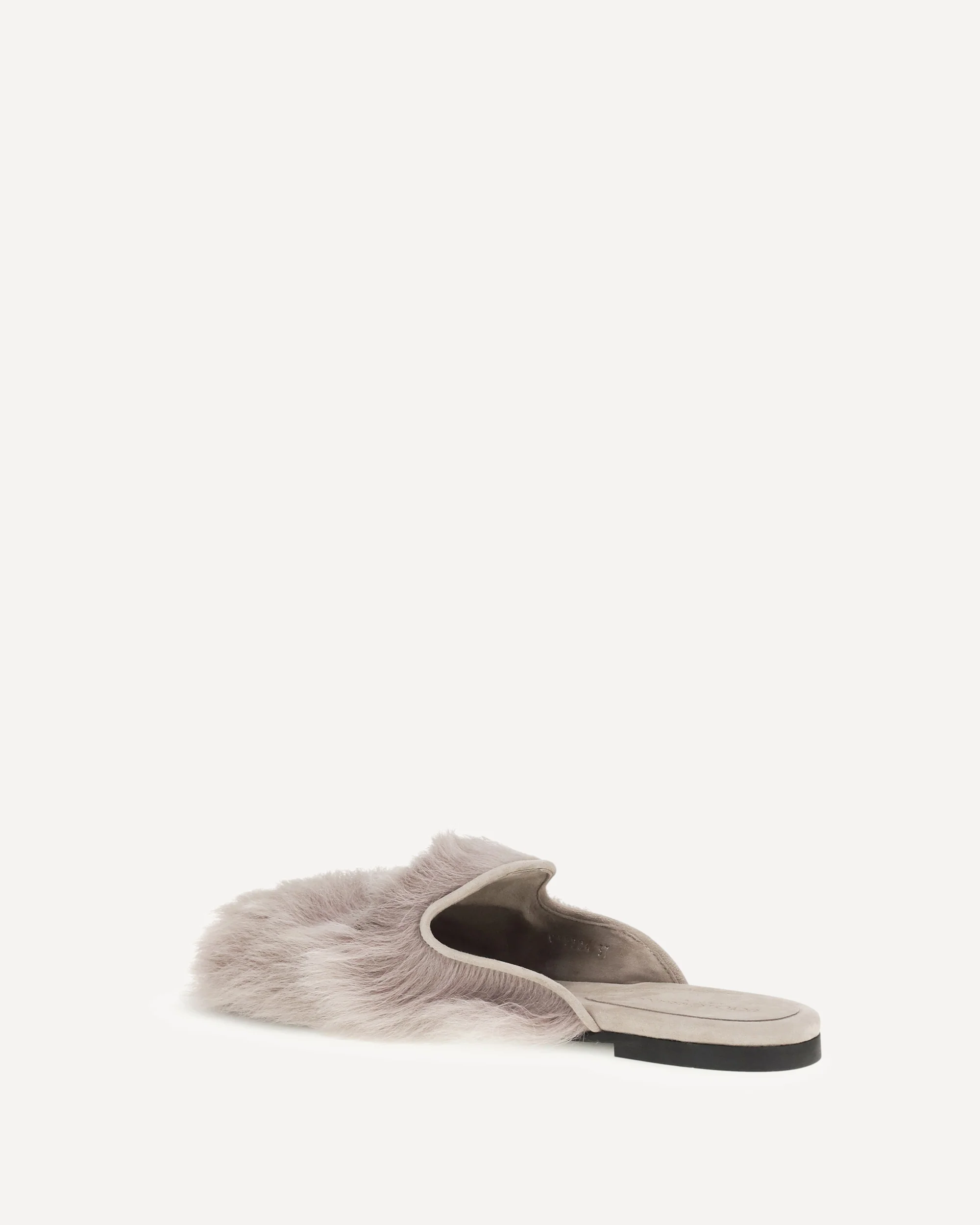 Sheepskin Mules - GREY | Cheap Luxury Handbags Store,