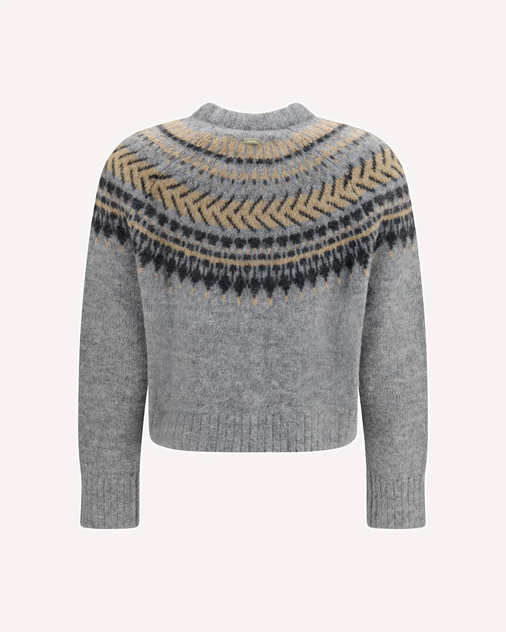 Annette Fair Isle crewneck Jumper - GREY | Cheap Luxury Handbags Store,