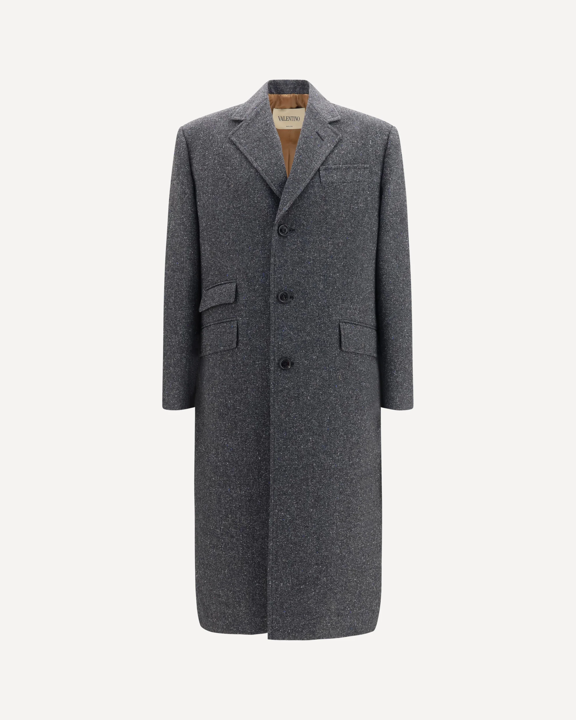 Long single-breasted Coat - GREY | Cheap Luxury Handbags Store,