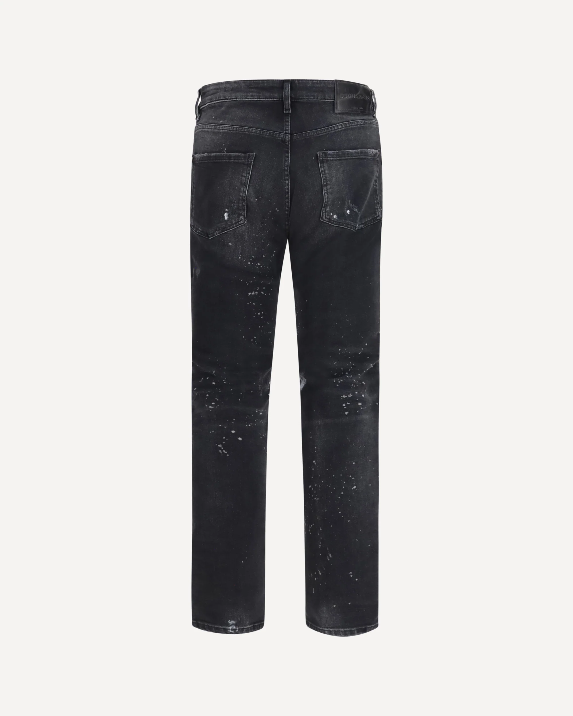 Teddy dark wash stretch denim Jeans - BLACK | Cheap Luxury Handbags Store,