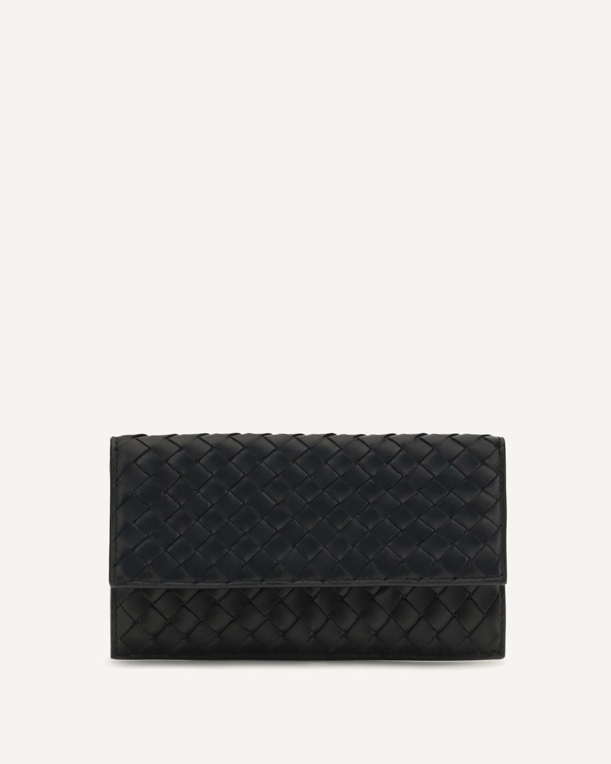 Intrecciato bifold Wallet - BLACK | Cheap Luxury Handbags Store,