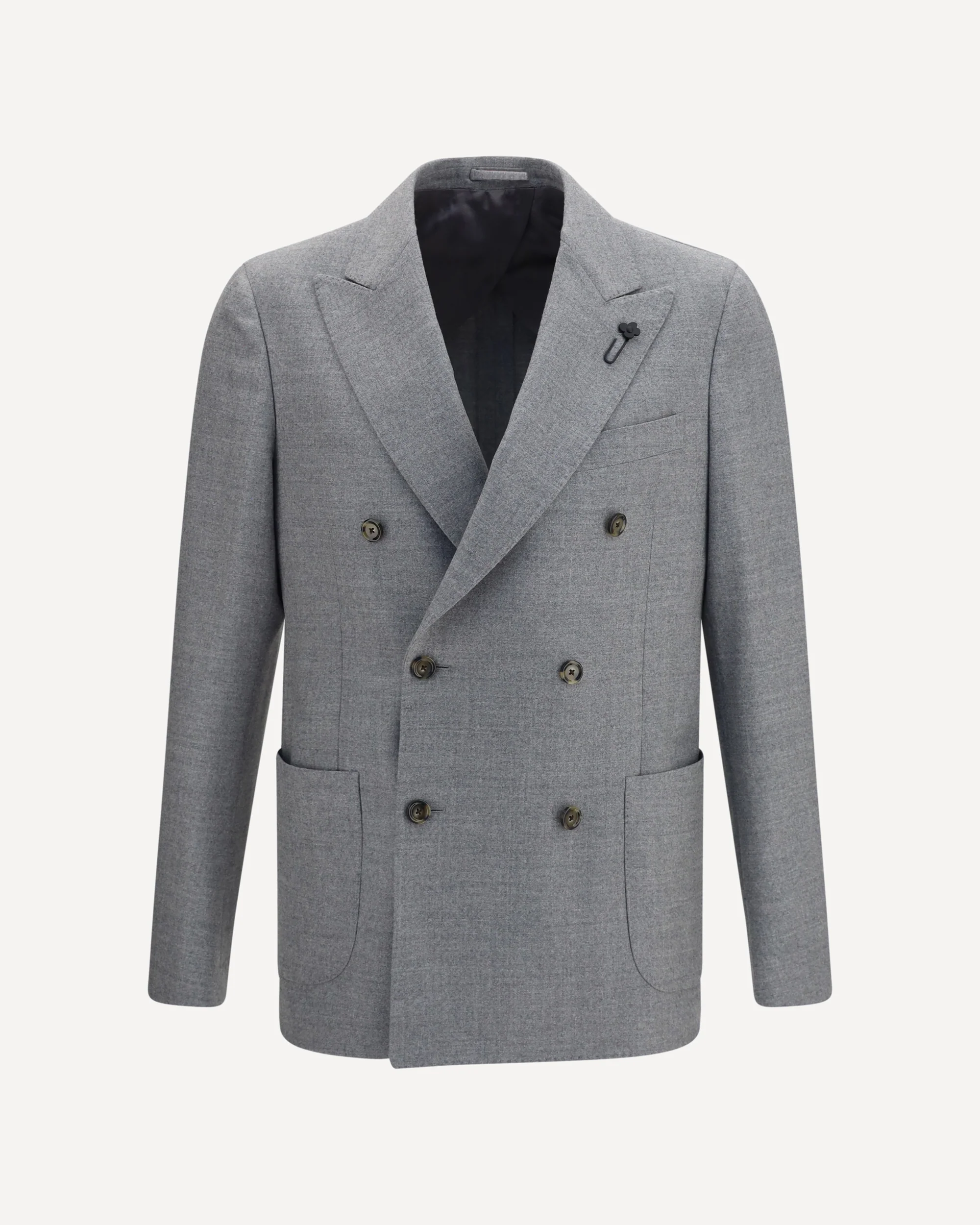 Double-breasted wool-blend Jacket - GREY | Cheap Luxury Handbags Store,