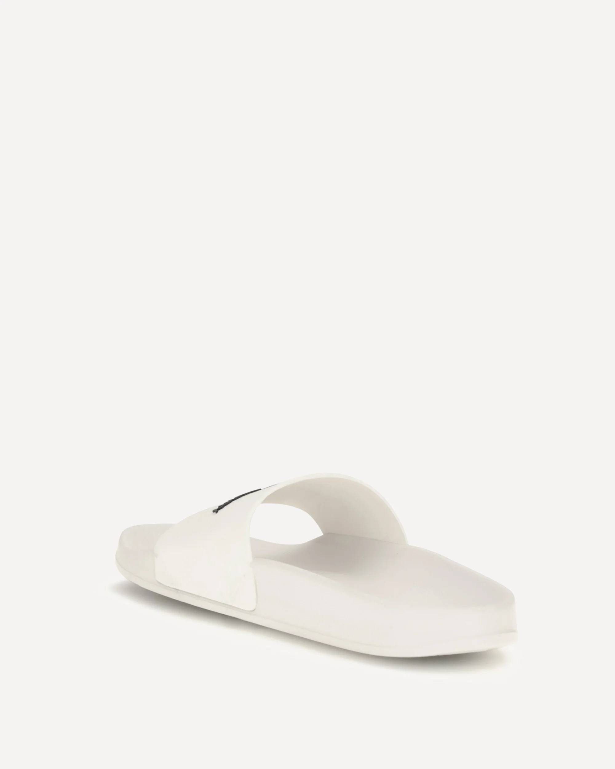 Rubber slides with logo - WHITE | Cheap Luxury Handbags Store,