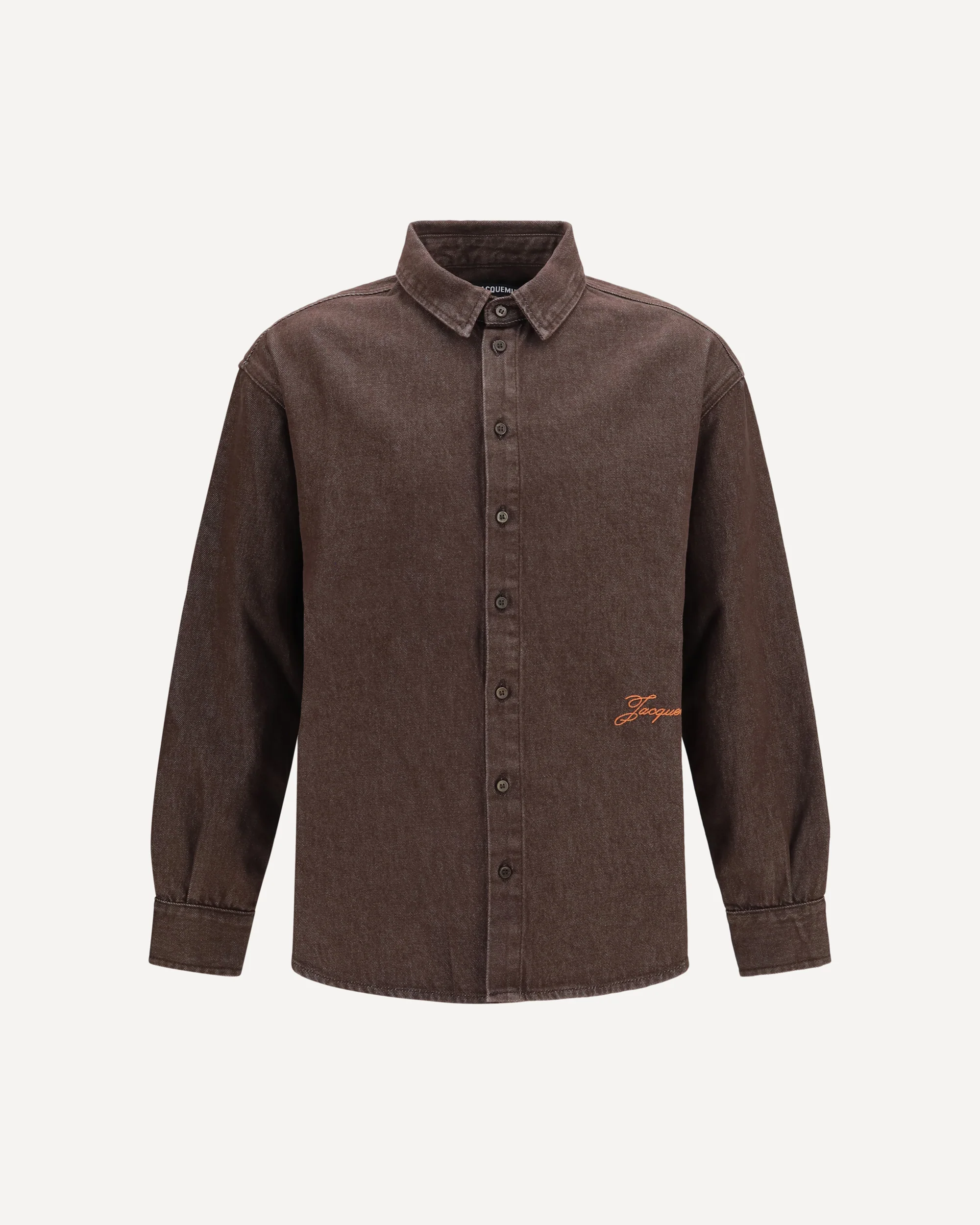 Simon de-Nîmes Denim Shirt - BROWN | Cheap Luxury Handbags Store,